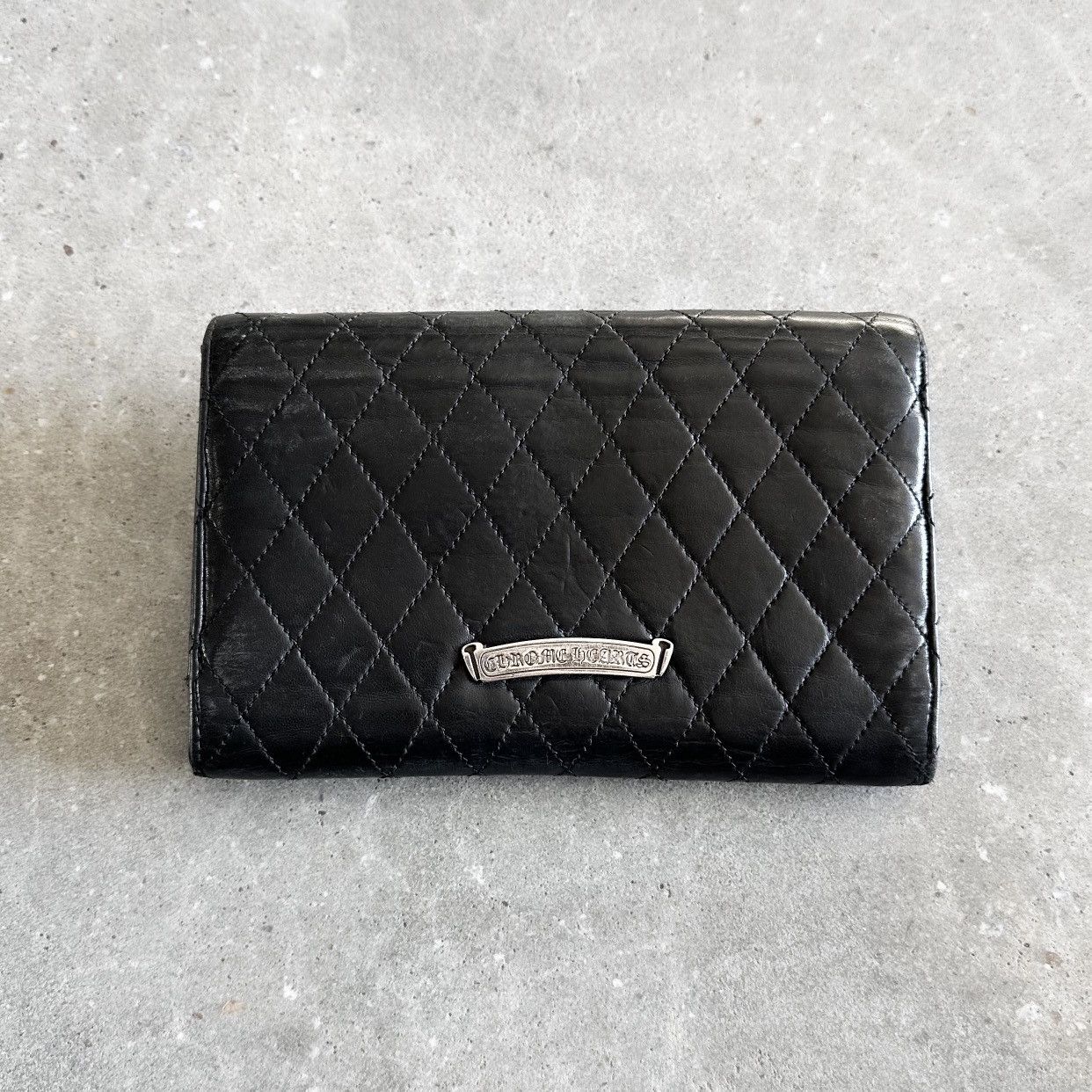 Chrome Hearts ‘Wave4’ Quilted Lambskin Maltese Cross Leather Wallet Size ONE SIZE - 6 Thumbnail
