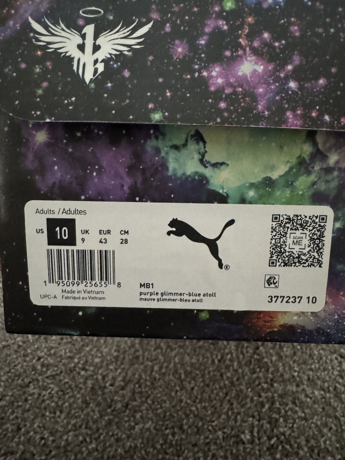 Puma Lamelo Ball Purple Sneaker Size US 10 / EU 43 - 8 Thumbnail