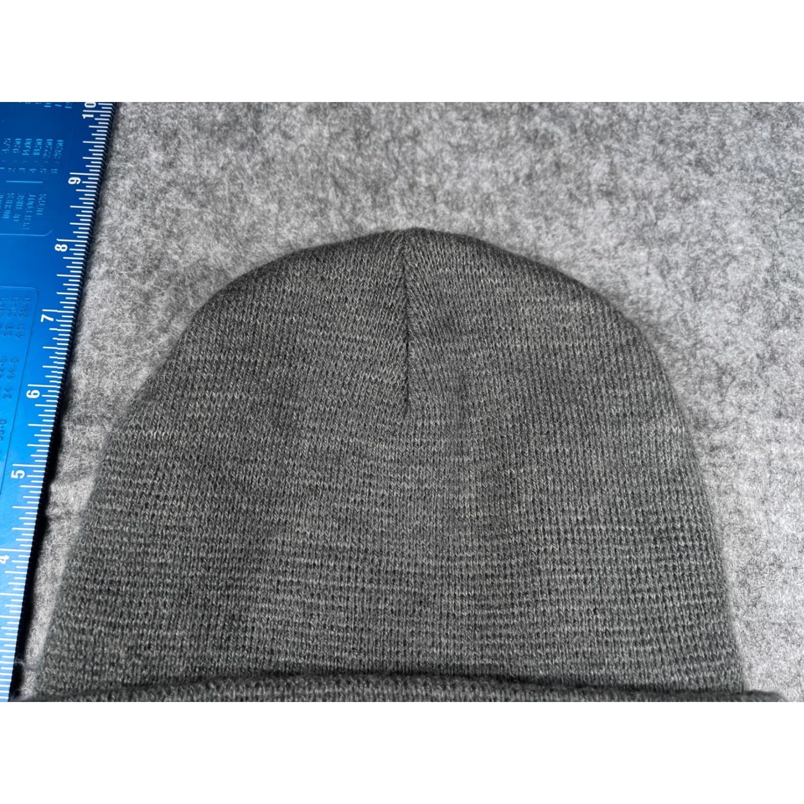 George George Beanie Toque One Size Adult Gray Knit Acrylic Hat Mens Womens Unisex Outdoors Ski Winter Fall Spring Summer - 90s? Size ONE SIZE - 3 Thumbnail