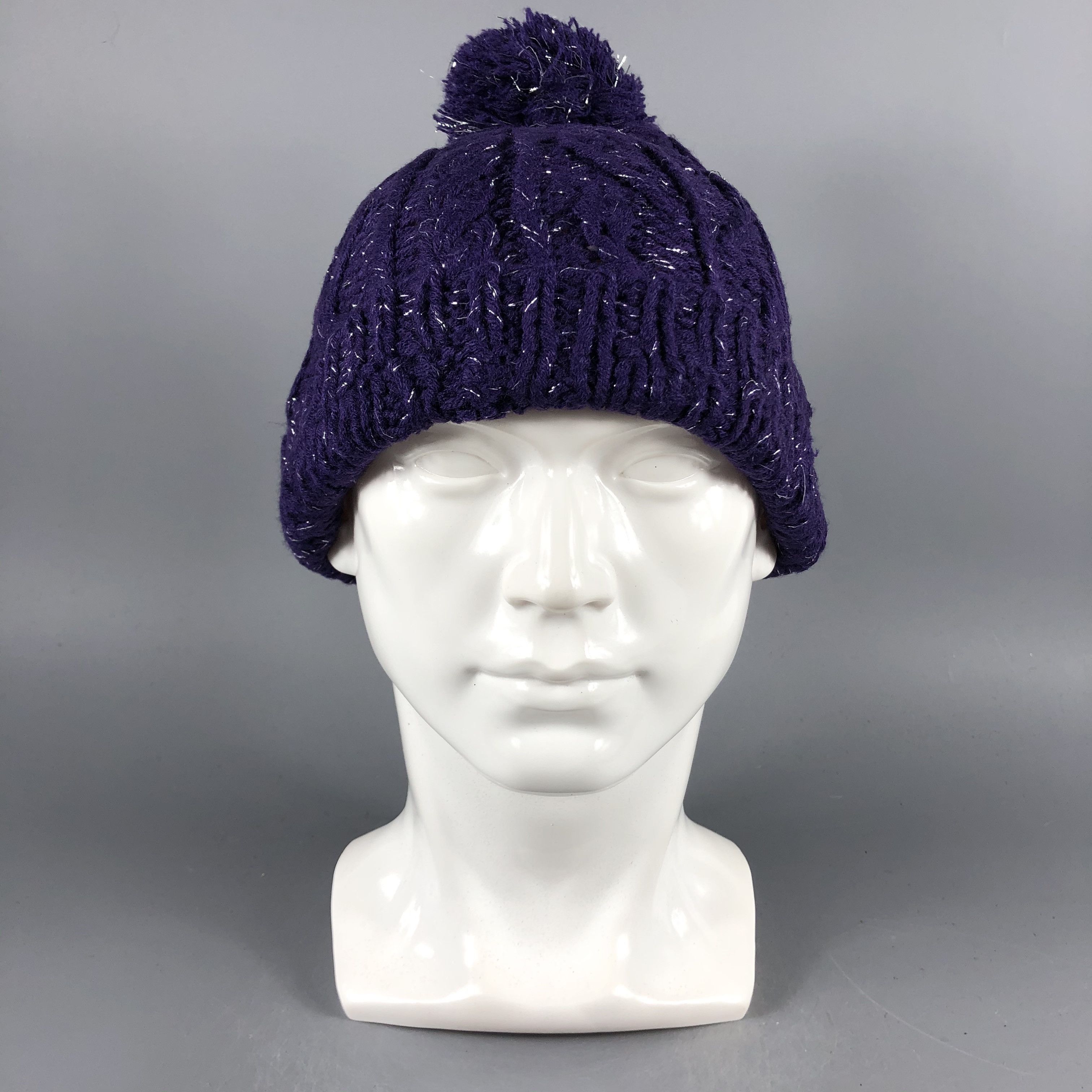 image of Vintage Aran Isle Beanie Snow Hat Snow Cap -D940, Men's