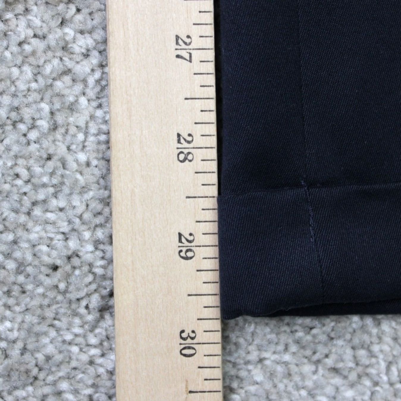 Croft & Barrow Croft & Barrow Pants Mens 33x30 Blue White Pleated Dress Pants Wrinkle Resistant Classic Slit Pocket Button Machine Washable 100% Polyester NWT Linen? Size US 33 - 3 Thumbnail