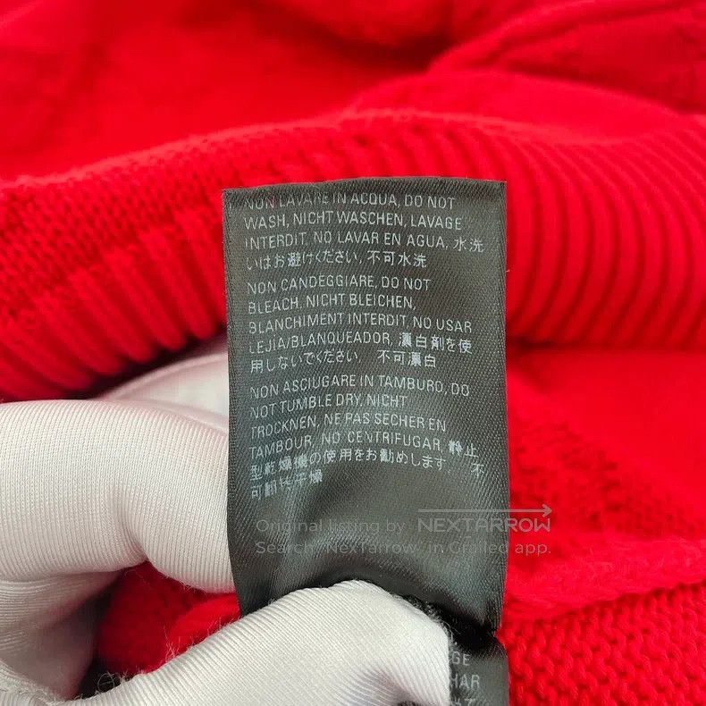 Balenciaga Balenciaga Red Knit Logo Top Size US XS / EU 42 / 0 - 8 Thumbnail