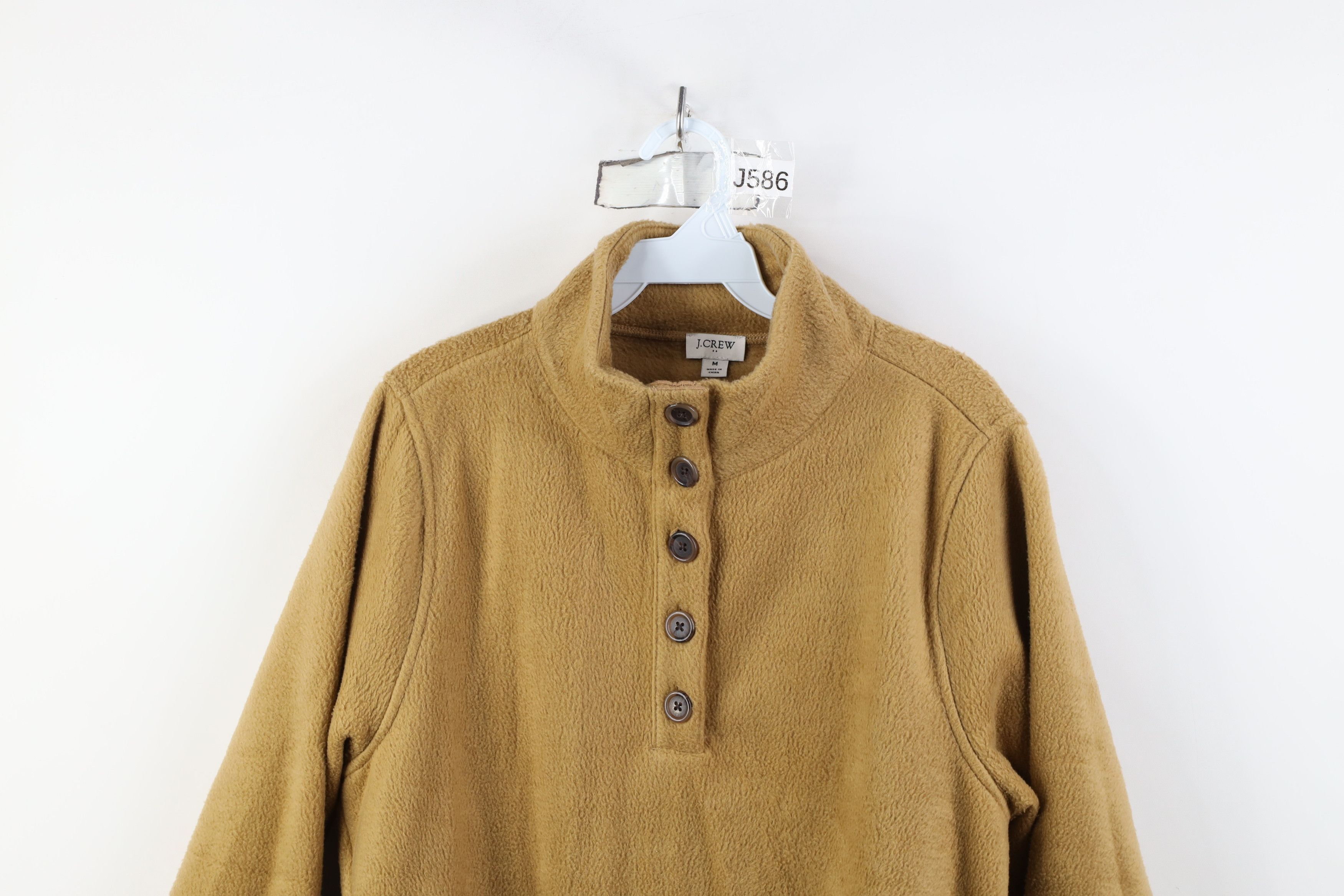 J.Crew J Crew Front Tunic Sherpa Fleece Pullover Sweater Beige Size M / US 6-8 / IT 42-44 - 2 Thumbnail