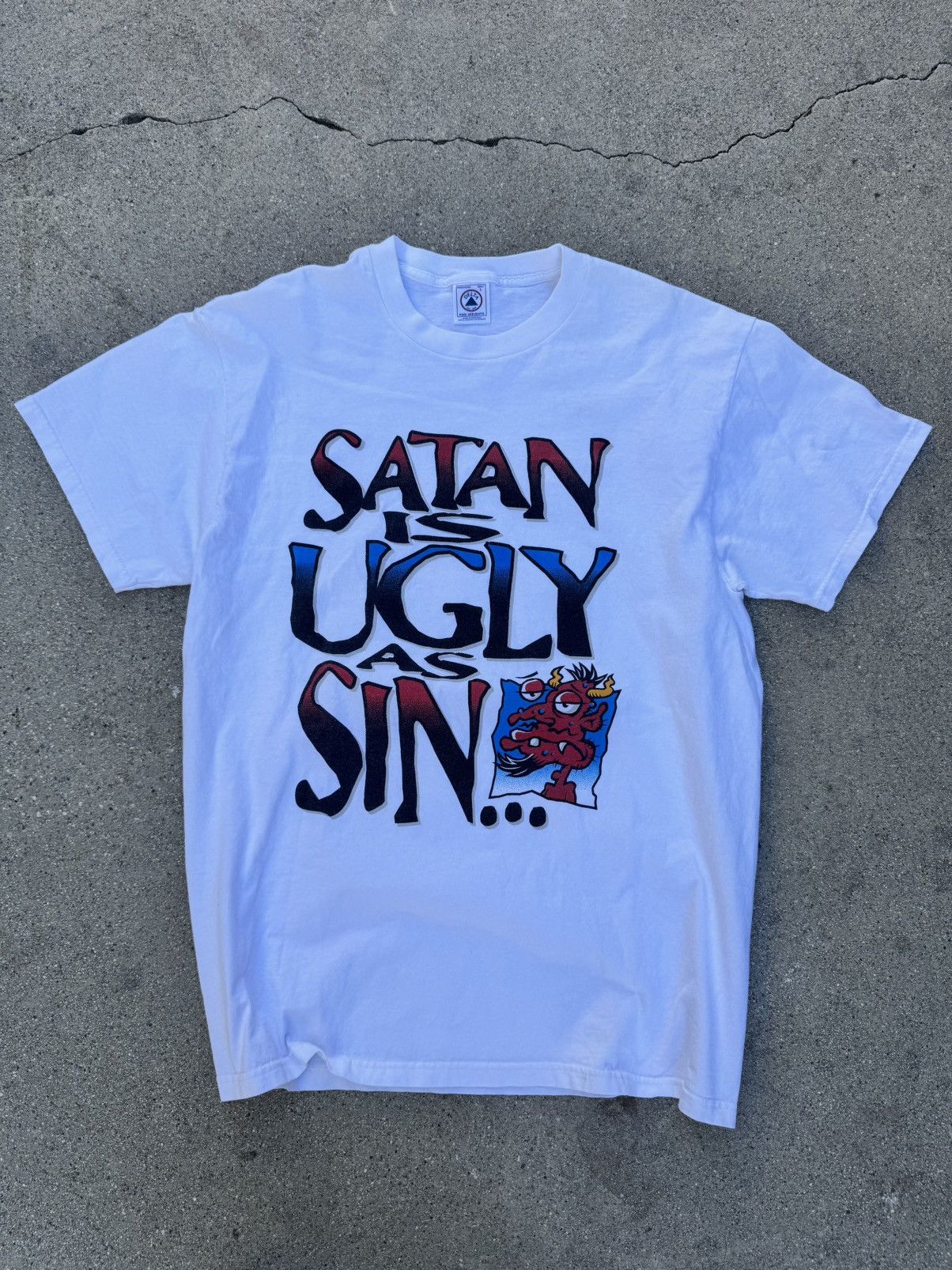Delta Vintage 90s Jesus Promo Tee Size US L / EU 52-54 / 3 - 1 Thumbnail
