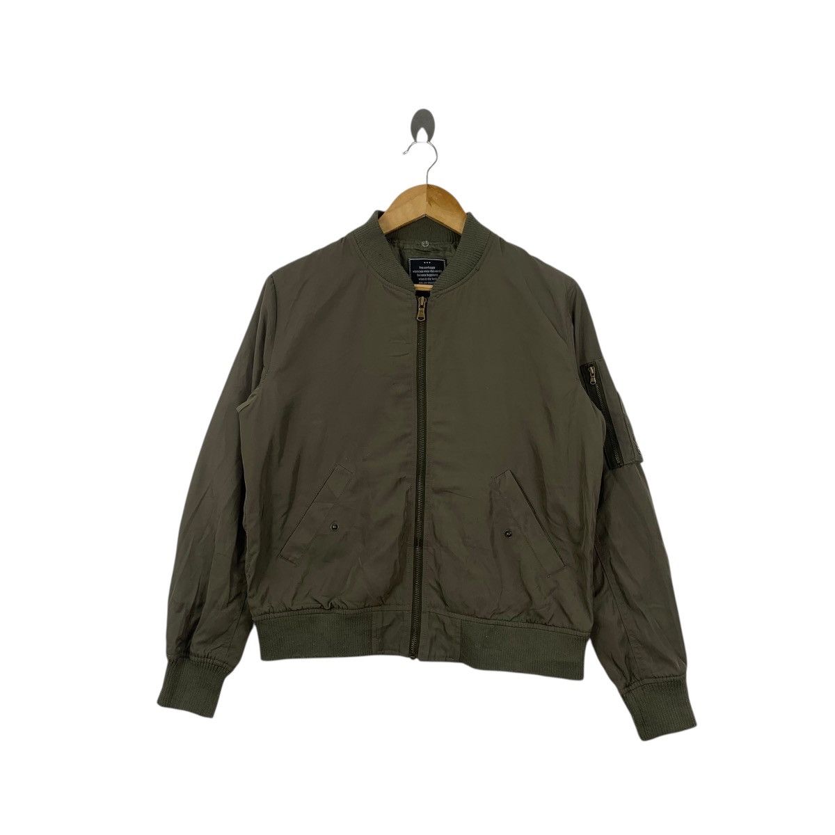 Other PRIVATE PAUSE JAPAN MA-1 Fighter Bomber Jacket Zipper Pilot Size M / US 6-8 / IT 42-44 - 1 Thumbnail