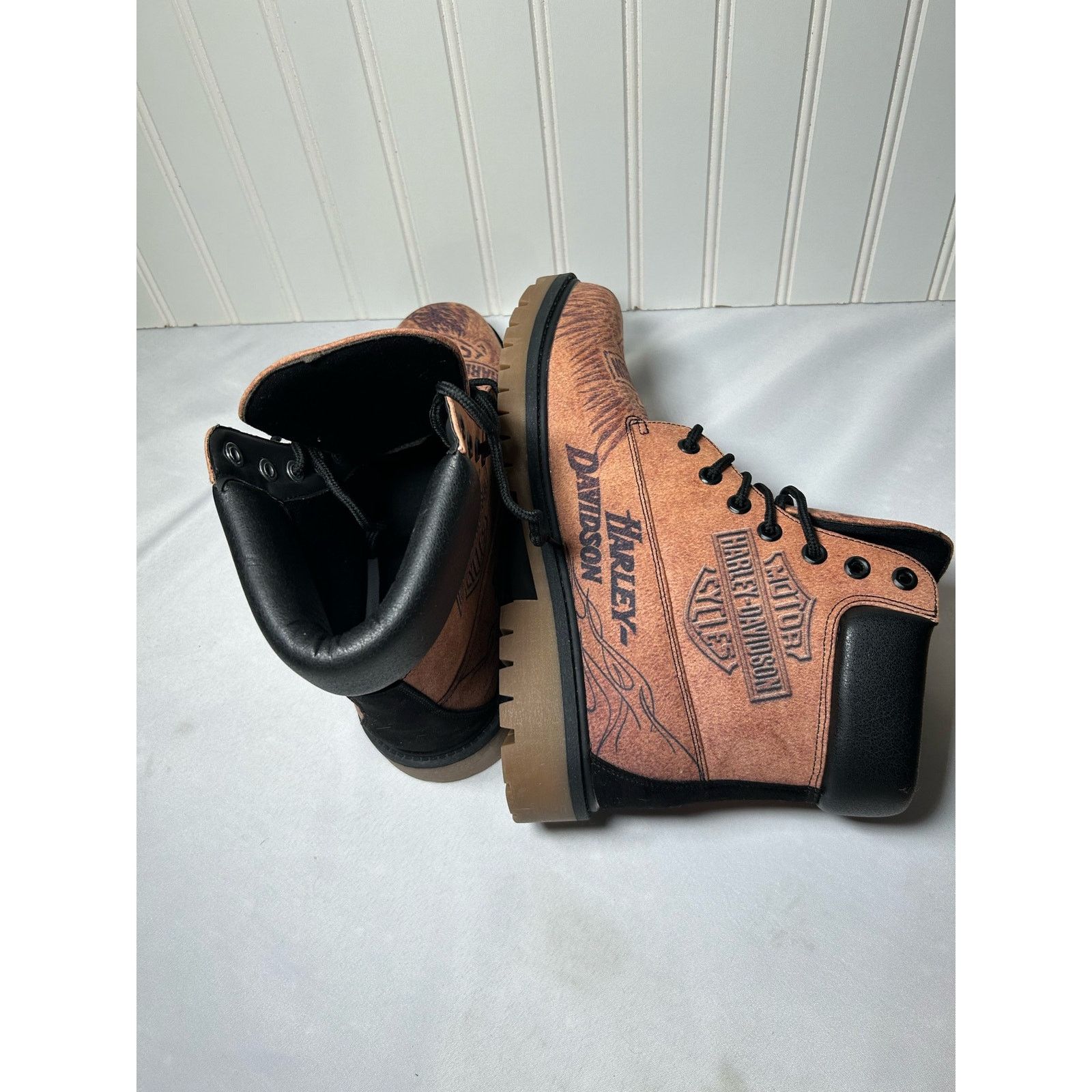 Harley Davidson Harley Davidson Timberland Style Men’s Boots Size 45/12 Size US 12 / EU 45 - 7 Thumbnail