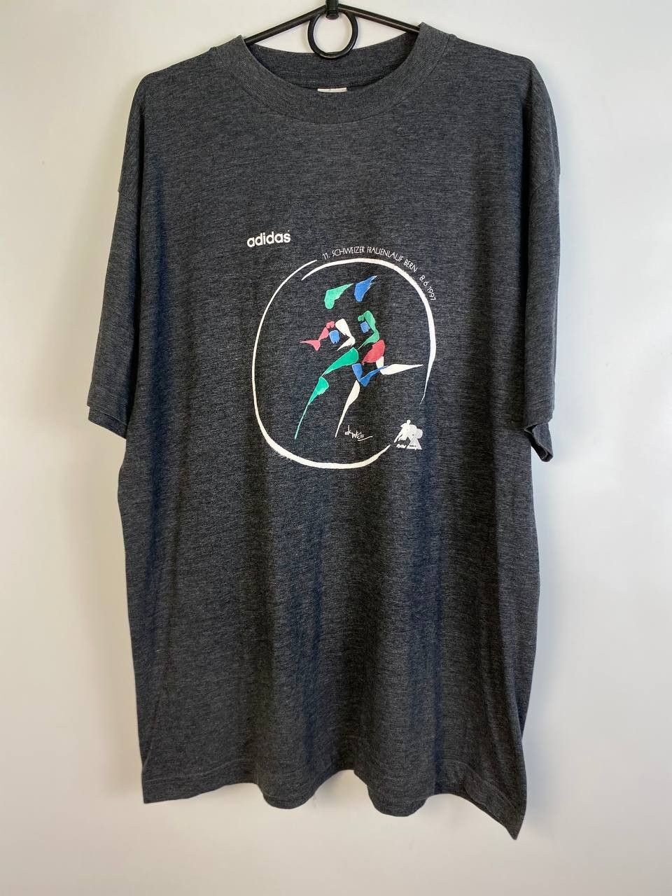 Adidas Rare Vintage Adidas 1997 Ryffel Running Graphic T-shirt 90s Size US L / EU 52-54 / 3 - 1 Thumbnail
