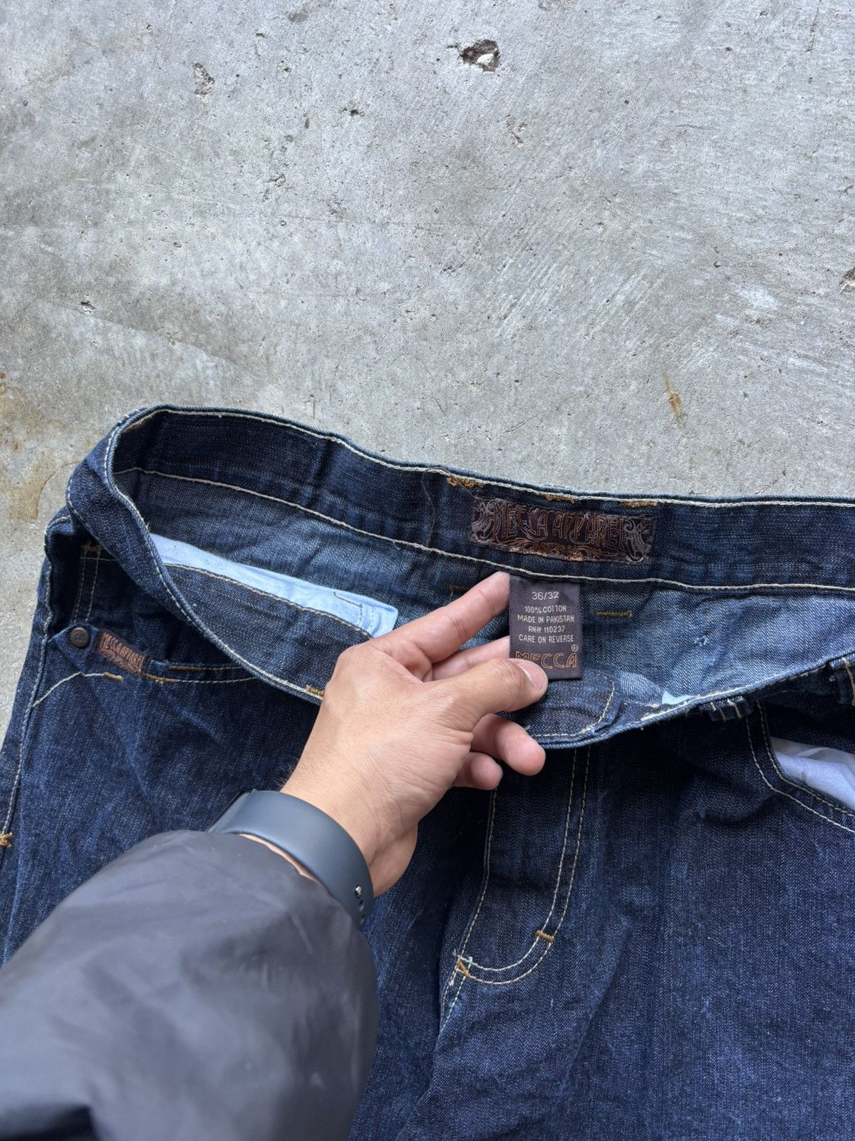 Mecca Y2k Mecca Apparel Dark Denim Size US 36 / EU 52 - 2 Thumbnail