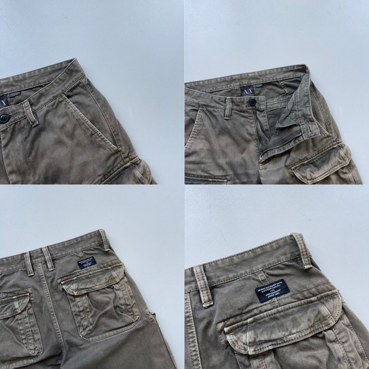 Armani Exchange Armani Exchange Regular Cargo Pants Garment Brown Size US 28 / EU 44 - 5 Thumbnail