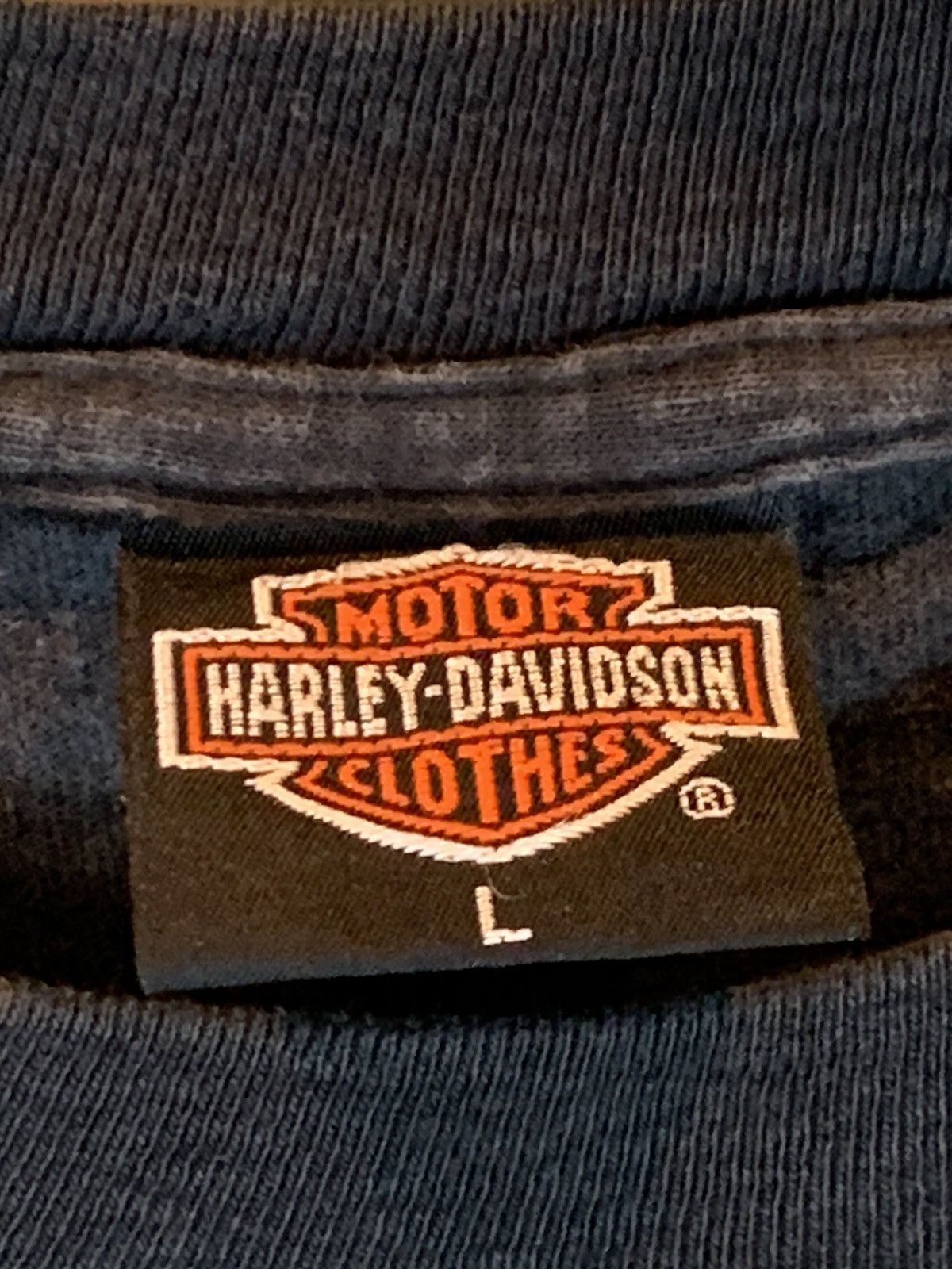 Harley Davidson × Vintage RARE* Vintage 1989 3D Emblem Harley Davidson Survivors Shirt Size US L / EU 52-54 / 3 - 11 Thumbnail