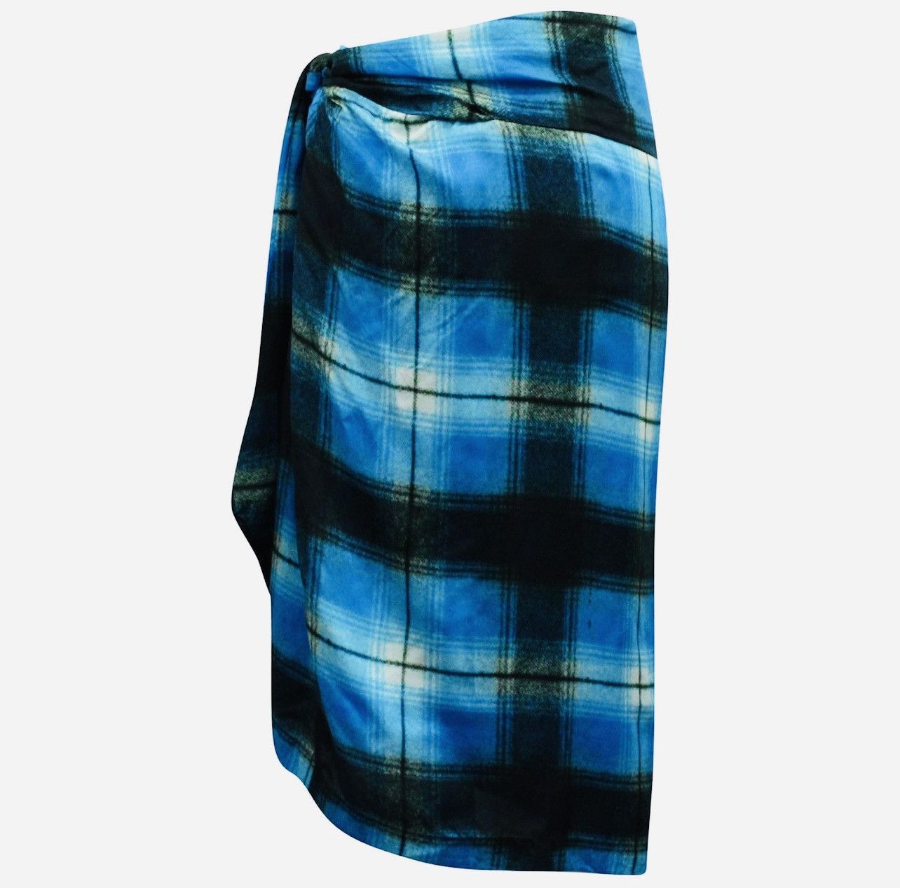 Dries Van Noten Dries van noten blue plaid skirt. Size 28" / US 6 / IT 42 - 4 Thumbnail
