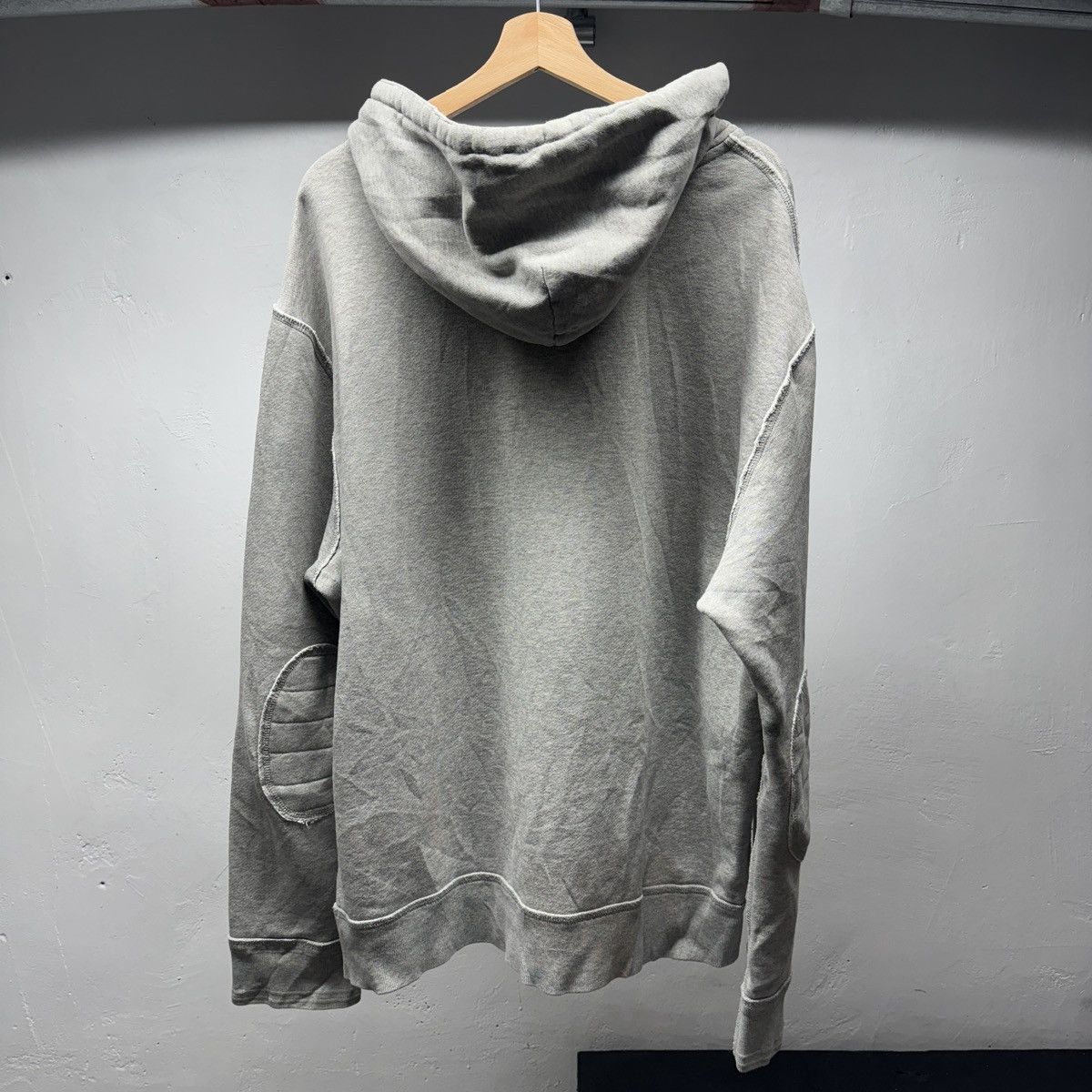 Polo Ralph Lauren Vintage Polo Henley Hoodie Thrashed Distressed Faded Grunge Size US XXL / EU 58 / 5 - 2 Thumbnail