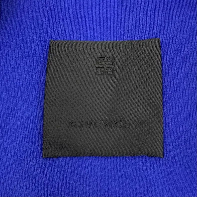 Givenchy Givenchy Dark Blue Tie-Dye Logo Letter Print Cotton Crewne Size US L / EU 52-54 / 3 - 5 Thumbnail