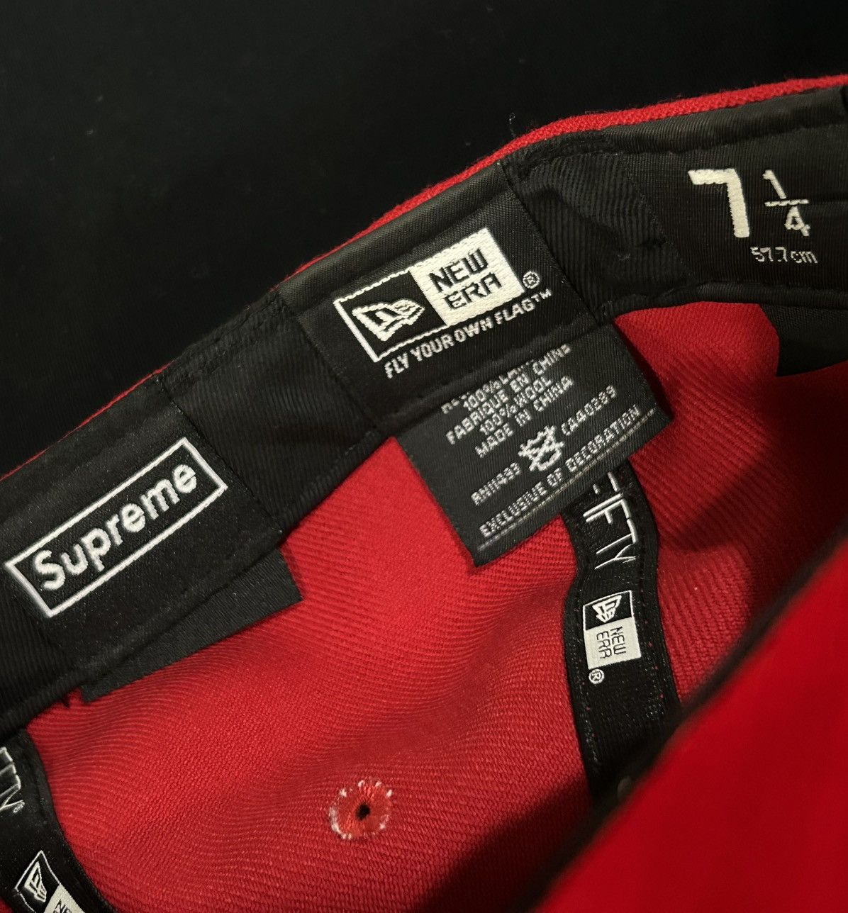 Supreme Supreme Box Logo Red Tonal Hat / Cap Size 7 1/4 Size ONE SIZE - 6 Thumbnail