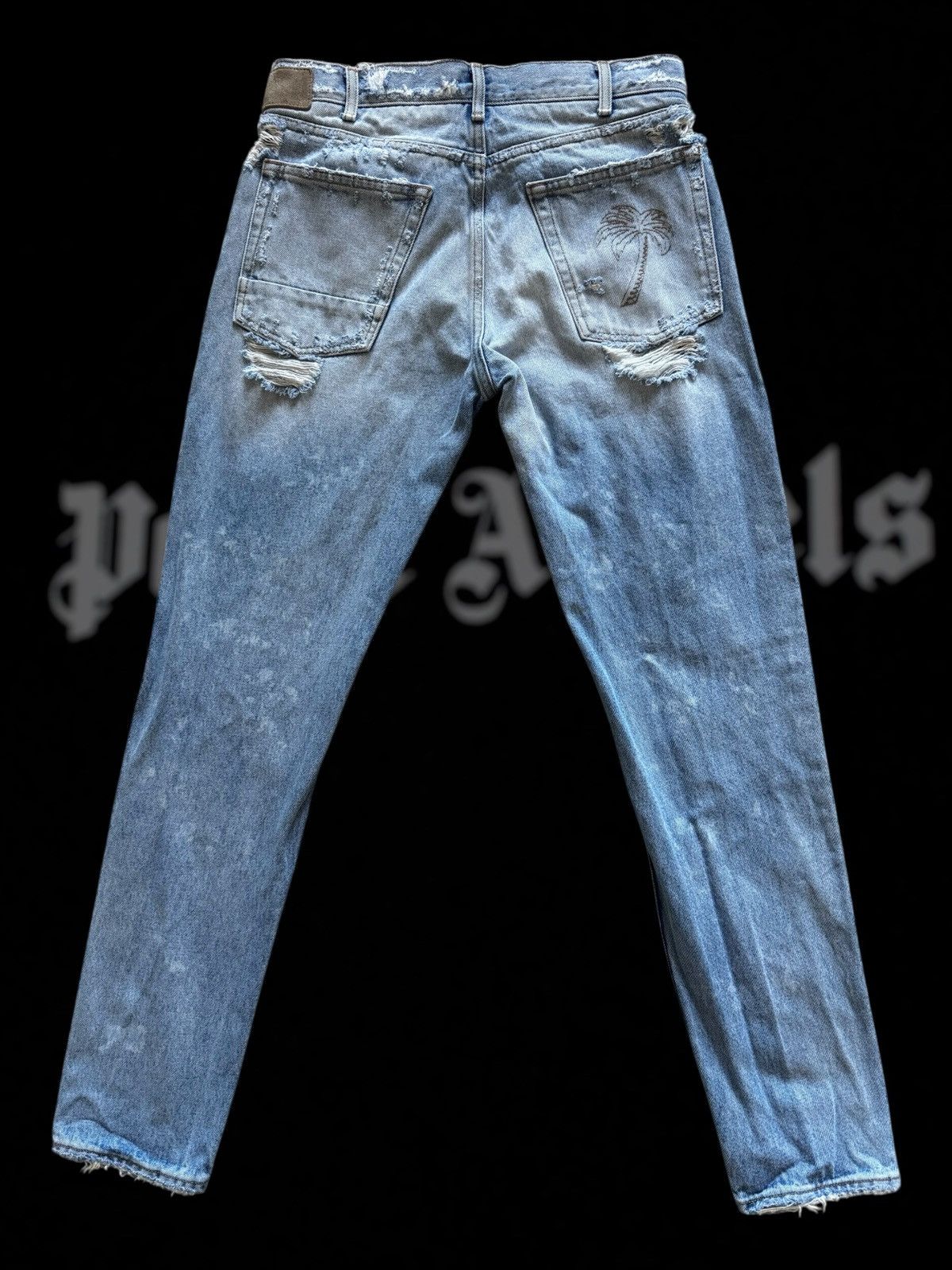 Palm Angels Palm Angels malibu Distressed Blue Denim Jeans Size 32 Size US 32 / EU 48 - 2 Thumbnail