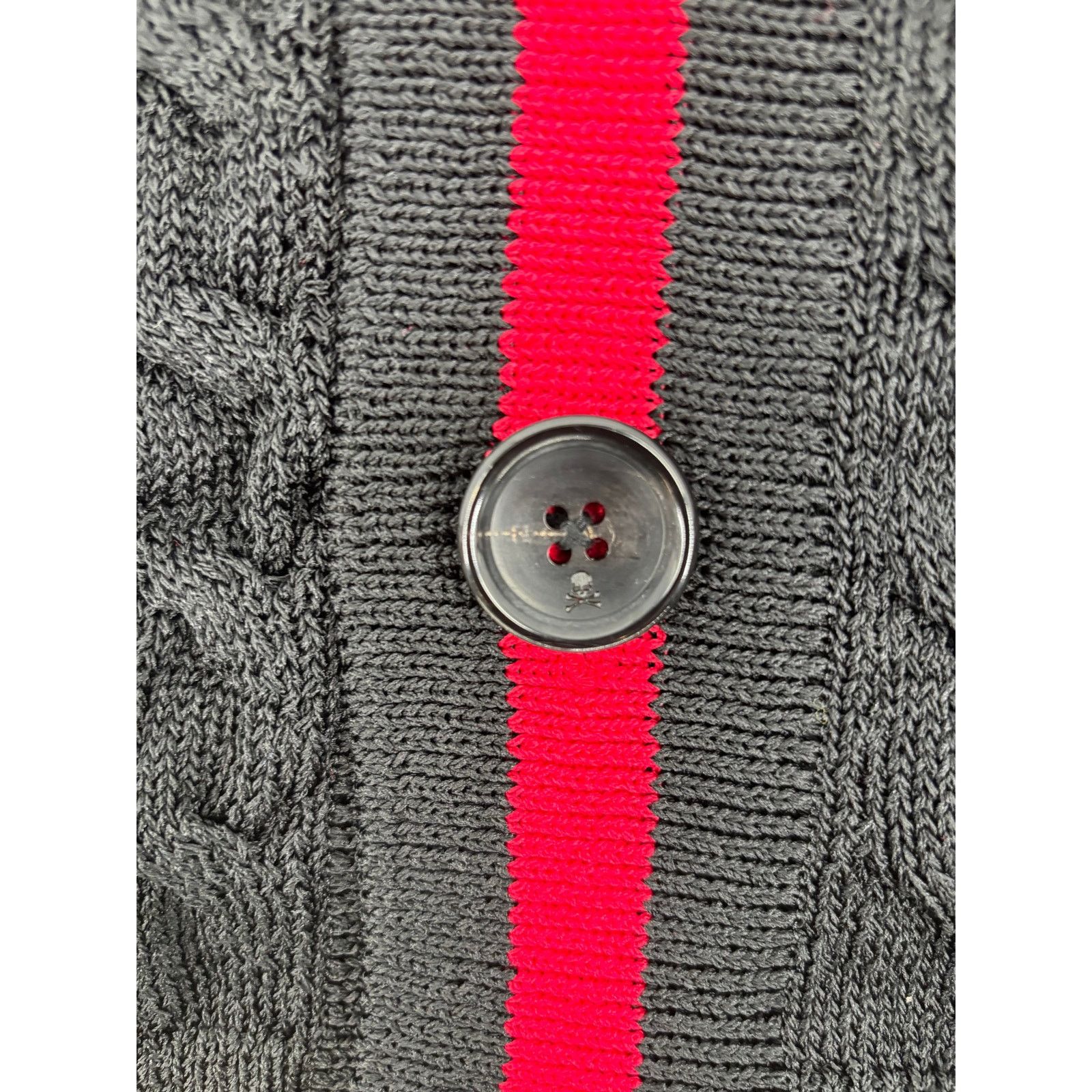 Mastermind Japan Mastermind World Knitted Black Tennis Cardigan Size Large Size US L / EU 52-54 / 3 - 6 Thumbnail