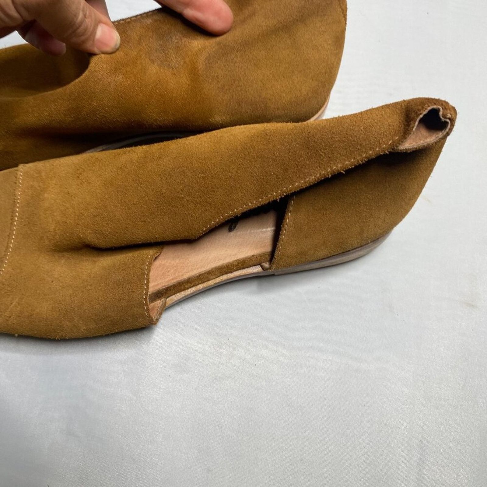 Free People FREE PEOPLE Royale Flat Brown Suede Leather Flat 9.5 Size US 8.5 / IT 38.5 - 6 Thumbnail