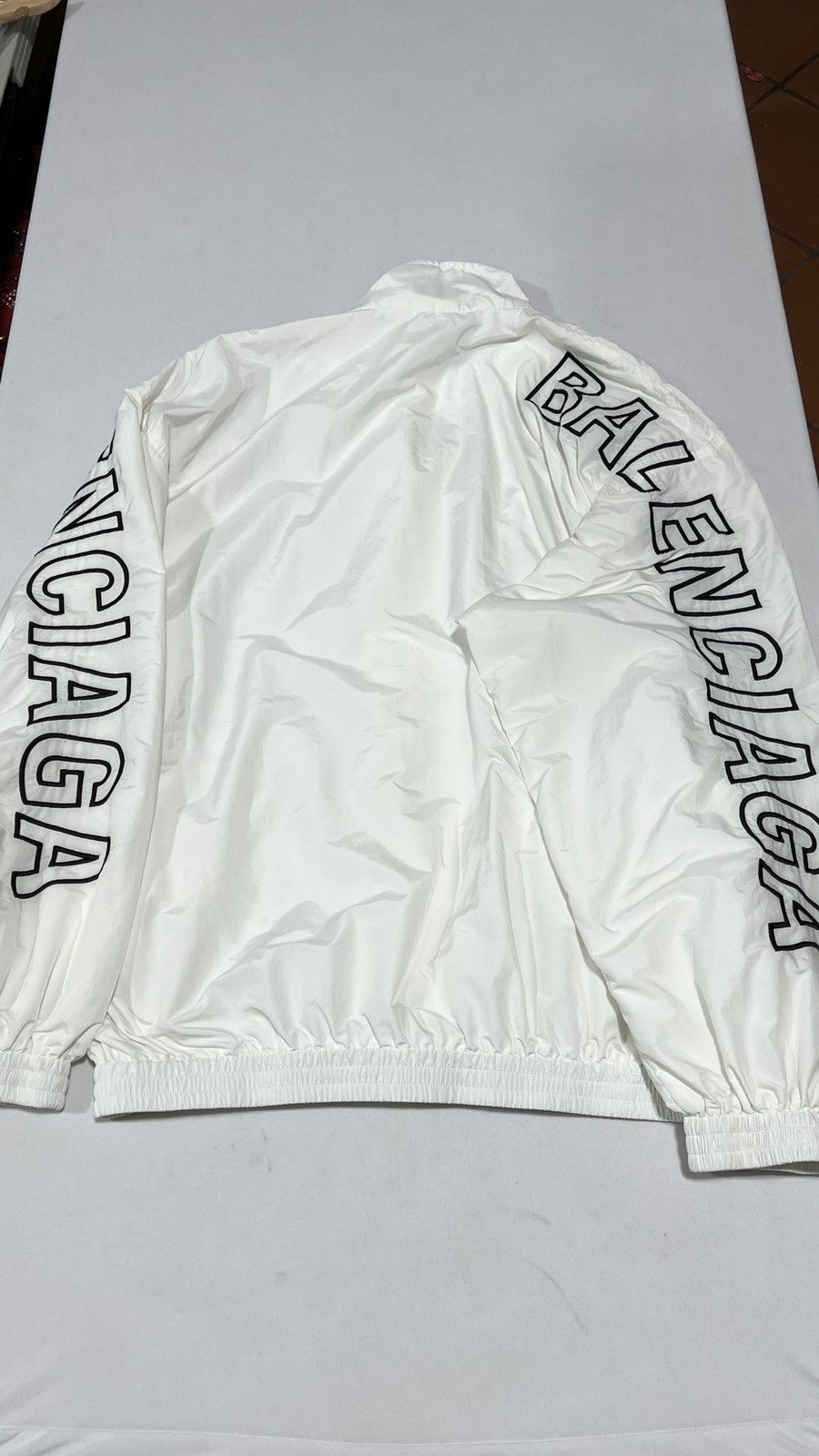Balenciaga Balenciaga White Track Jacket Side Logo Size US L / EU 52-54 / 3 - 13 Thumbnail