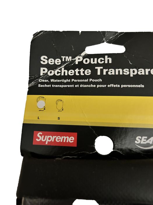 Supreme supreme SealLine See Pouch LARGE black | Grailed