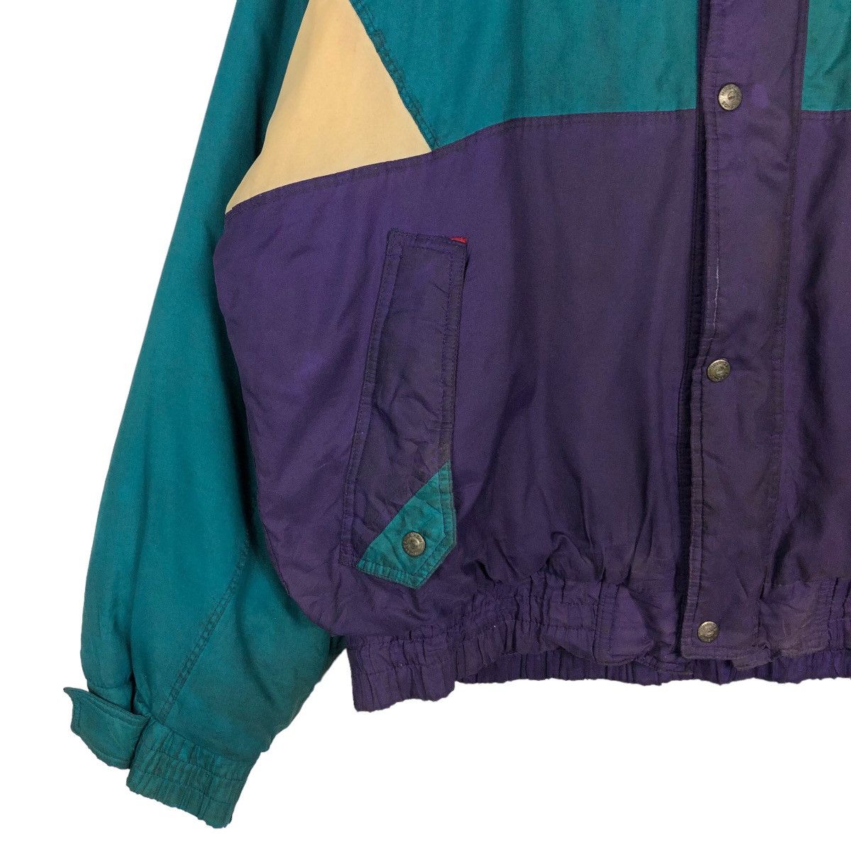 Japanese Brand 🔥Multi Colour Biker Jacket Sohshin Parachute Cargo Pockets Size US L / EU 52-54 / 3 - 4 Thumbnail