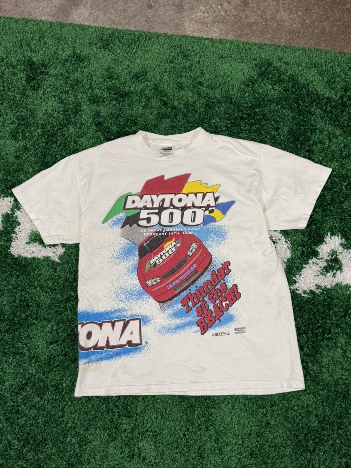 Vintage Vintage NASCAR Daytona 1999 Tulex Thunder Beach All Print XL Size US XL / EU 56 / 4 - 1 Thumbnail
