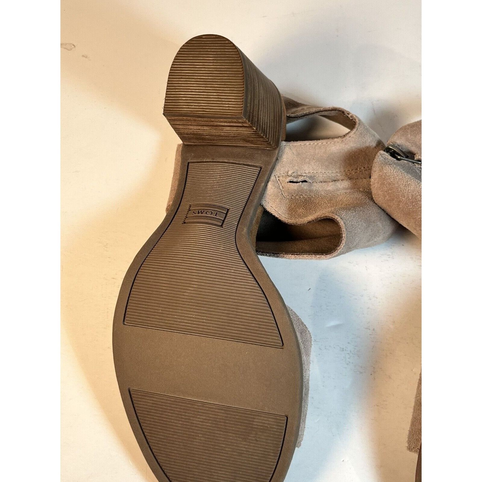 Toms TOMS Suede Majorca Cutout Block Heels Womens Casual Sandals Size US 9 / IT 39 - 16 Thumbnail