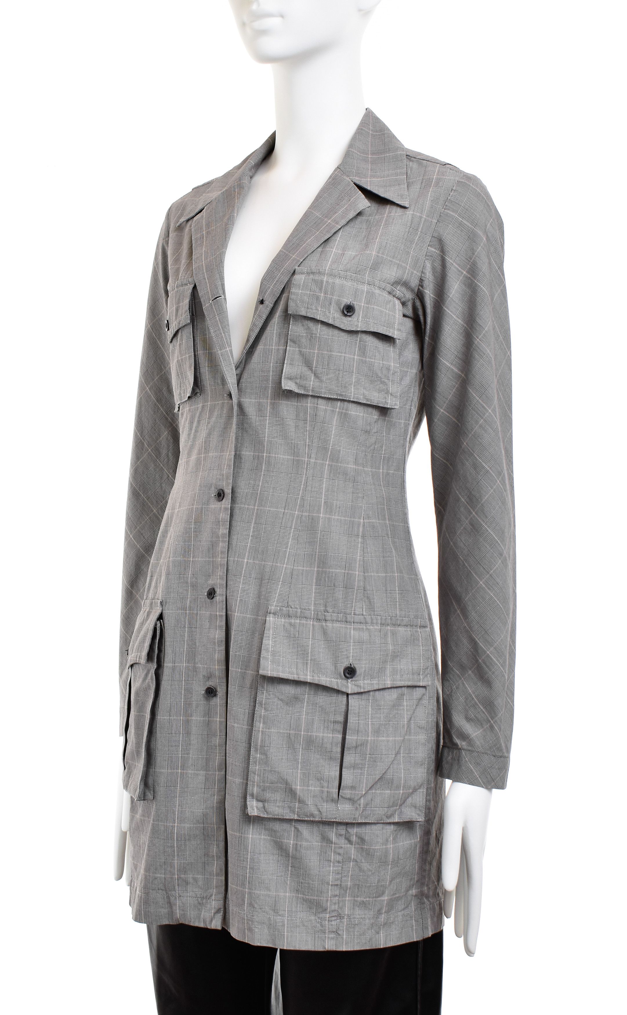 Dries Van Noten DRIS VAN NOTEN Vintage Unlined Long Blazer Jacket Dress Size S / US 4 / IT 40 - 4 Thumbnail