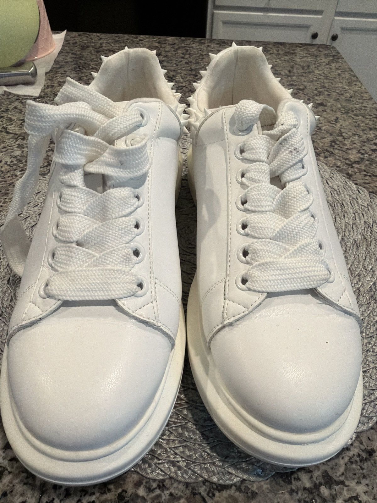 Steve Madden Steve Madden FROSTING Studded Flatform Sneaker Size US 11.5 / EU 44-45 - 6 Thumbnail