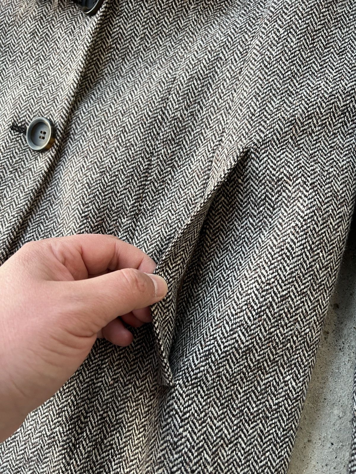 Vacheron Constantin Vacheron Constantin Natural Fur Wool Coat Size L / US 10 / IT 46 - 2 Thumbnail