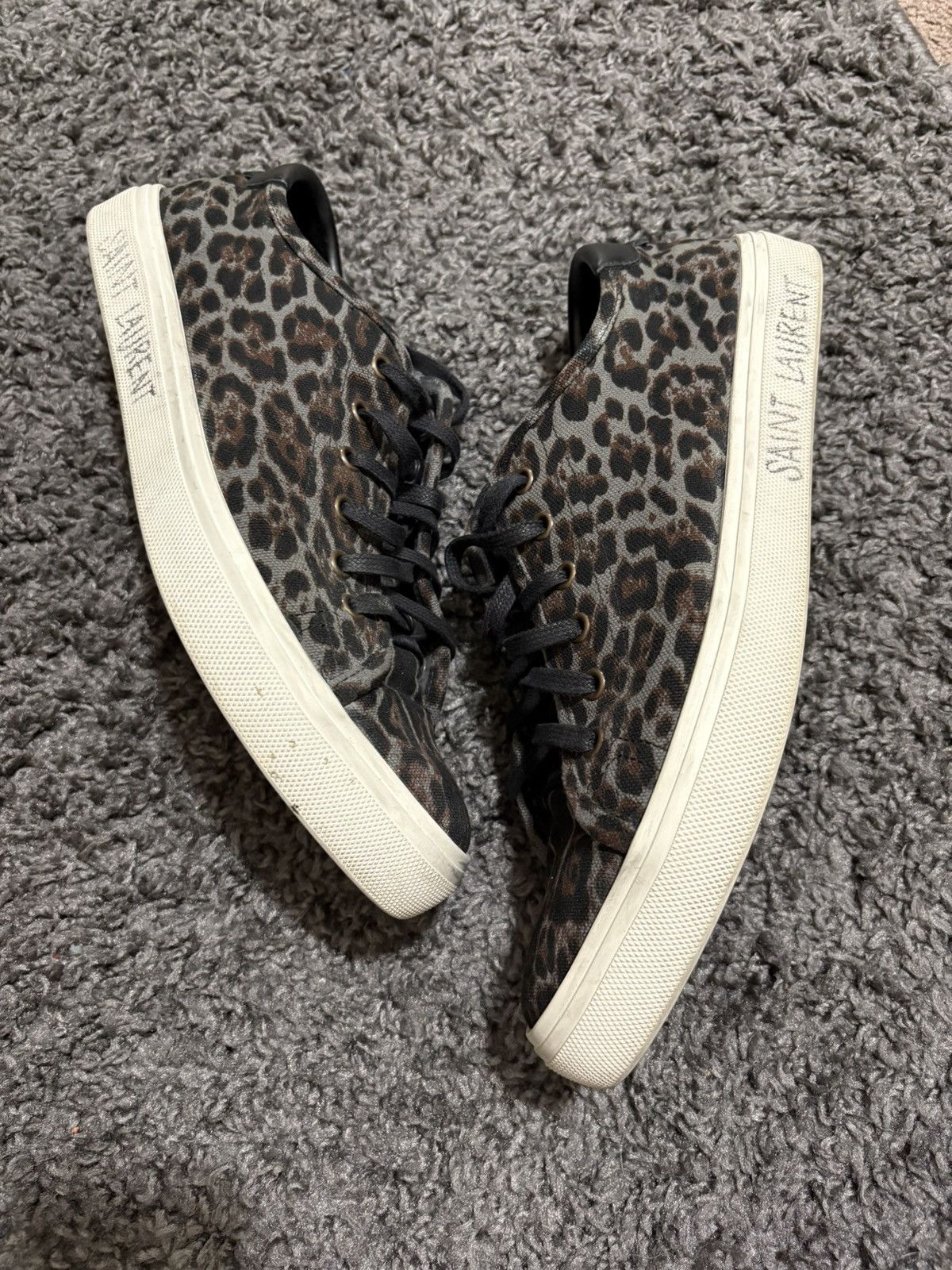 Saint Laurent Paris Leopard saint laurent shoes Size US 9.5 / EU 42-43 - 1 Thumbnail