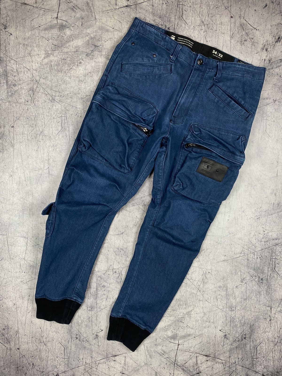 G-Star Vintage G-Star Raw 3D Avant Garde Y2K Zip Cargo Pants Jeans Size US 34 / EU 50 - 2 Thumbnail