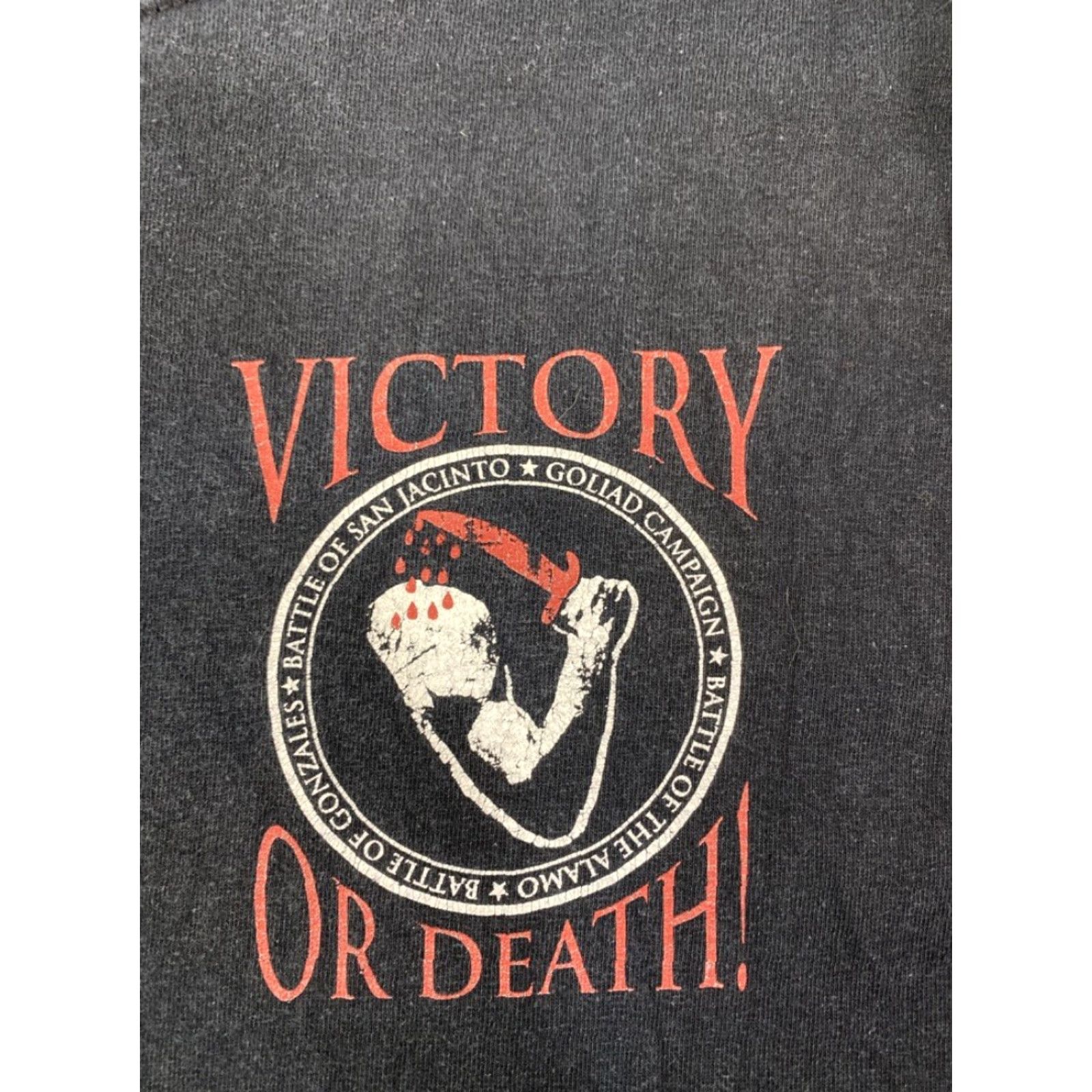 Gildan Texas Victory or Death! Black T-Shirt Short Sleeve 2XL Military #3168 Gildan Size US XXL / EU 58 / 5 - 2 Thumbnail