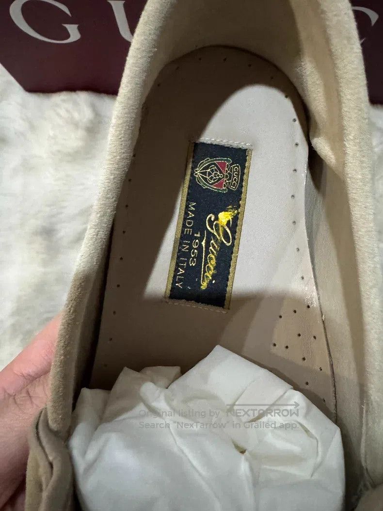 Gucci Guicci Suede Full Print Horseshoe Buckle Loafers Leather S Size US 8 / EU 41 - 4 Thumbnail