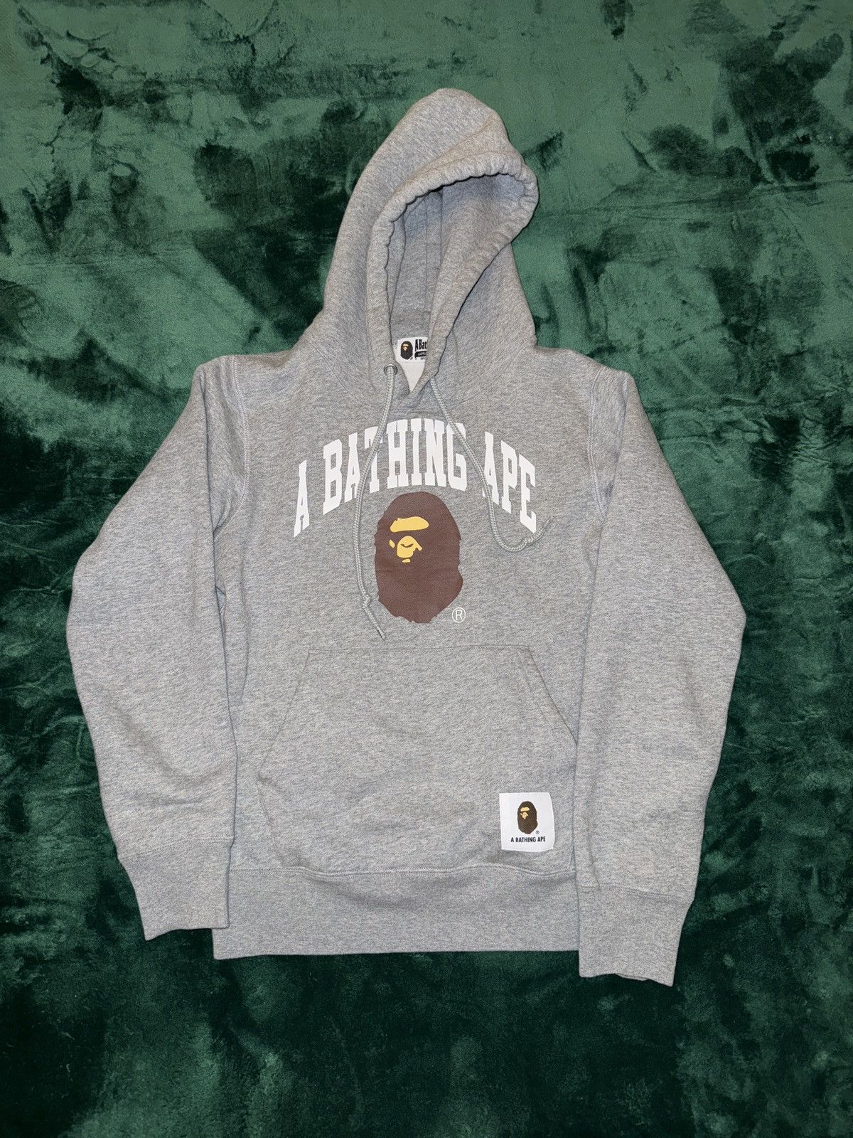 Bape Bape Grey Pullover Hoodie Size US S / EU 44-46 / 1 - 1 Thumbnail
