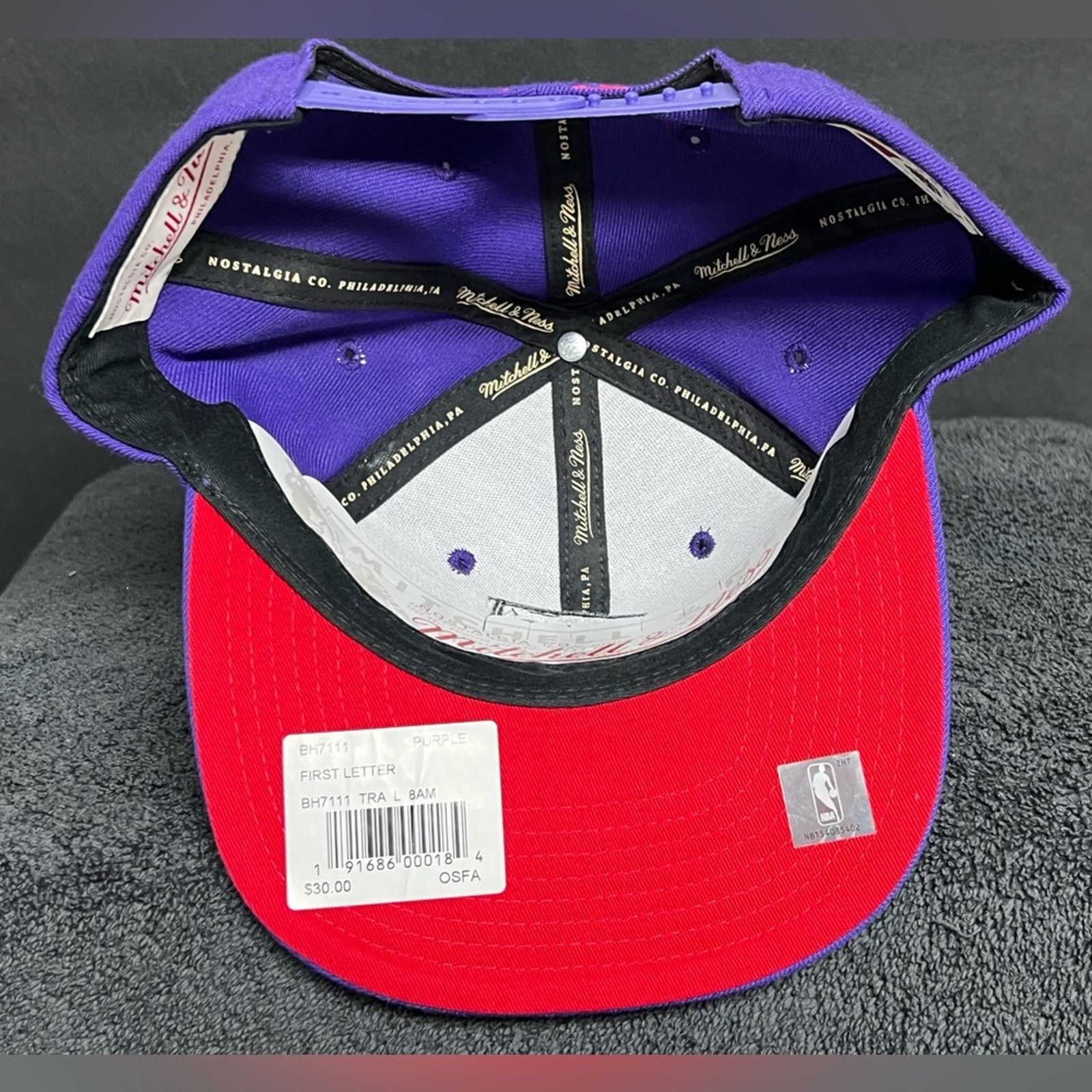 Mitchell & Ness NWT Mitchell & Ness Purple Toronto Raptors HWC Core Snapback Size ONE SIZE - 4 Thumbnail