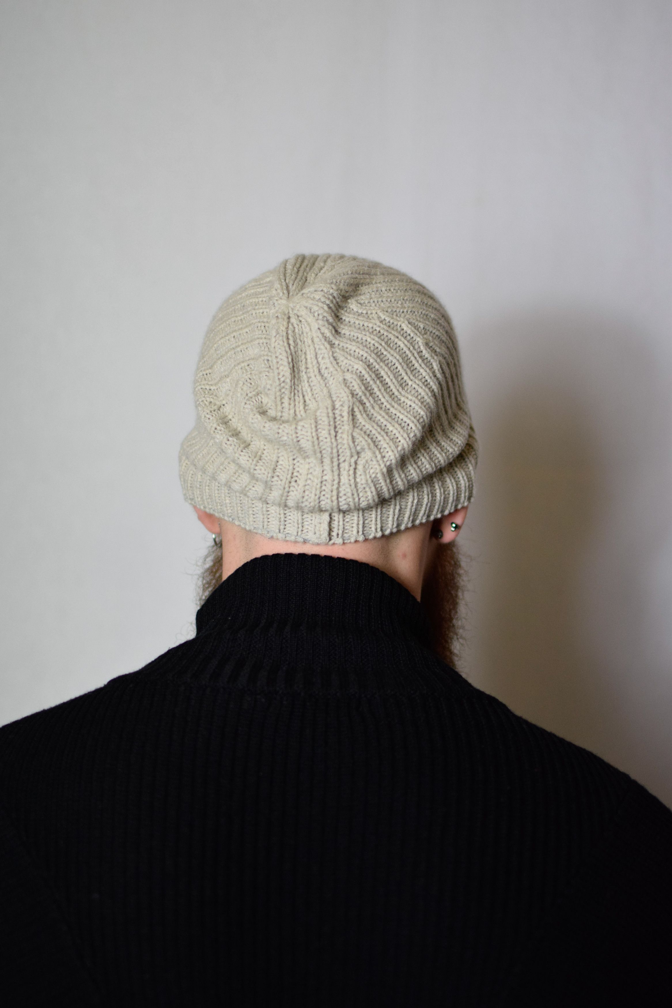 Rick Owens FINAL DROP - Rick Owens AW22 Oyster Beanie - RR02A5495-WSBR Size ONE SIZE - 4 Thumbnail