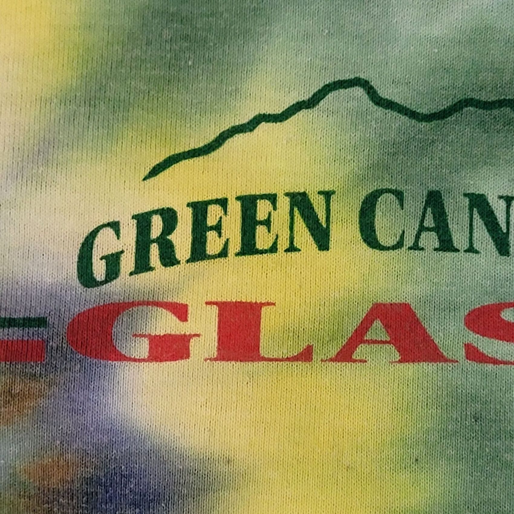 Fruit Of The Loom VINTAGE 90s Grand Canyon Glass Tie-Dye Shirt XL Cropped Crew Neck Graphic Tee Men Size US XL / EU 56 / 4 - 4 Thumbnail