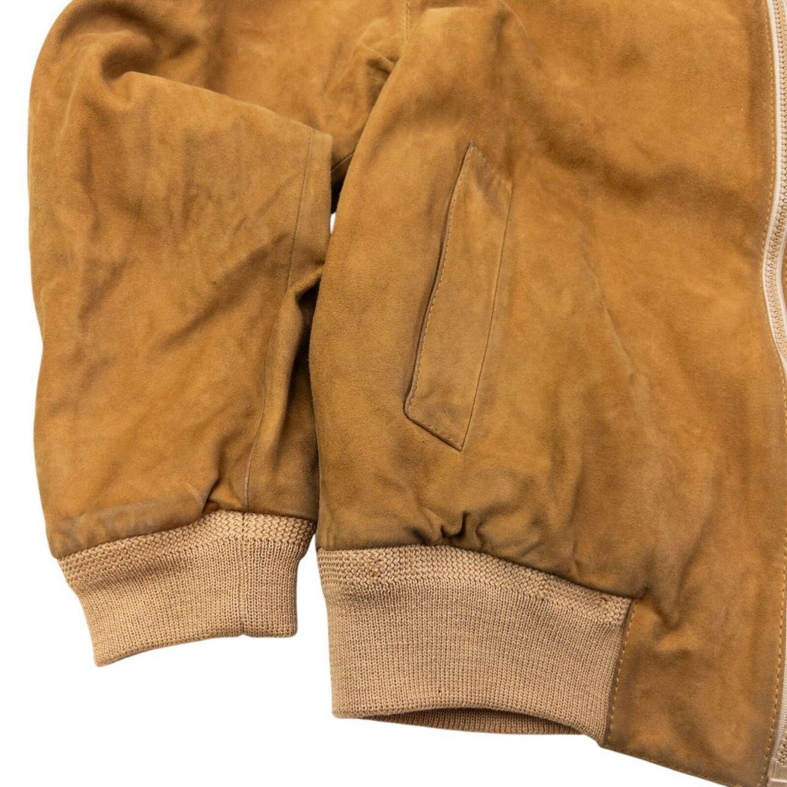 Burberry Vintage 90s Burberry Suede Bomber Jacket Size S Size US S / EU 44-46 / 1 - 6 Thumbnail