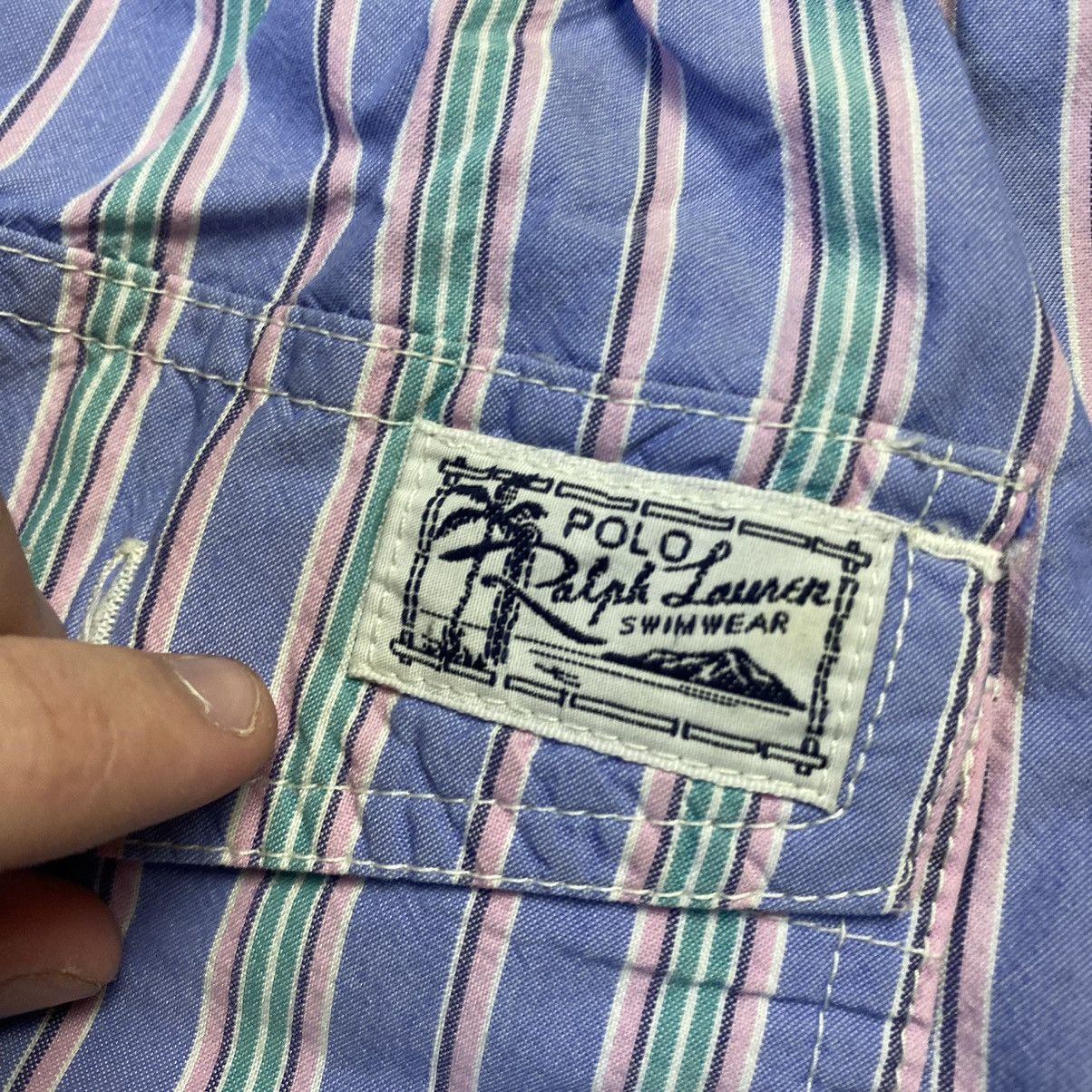 Vintage Vintage Polo Ralph Lauren Small Logo swimwear shorts Size US 36 / EU 52 - 10 Thumbnail