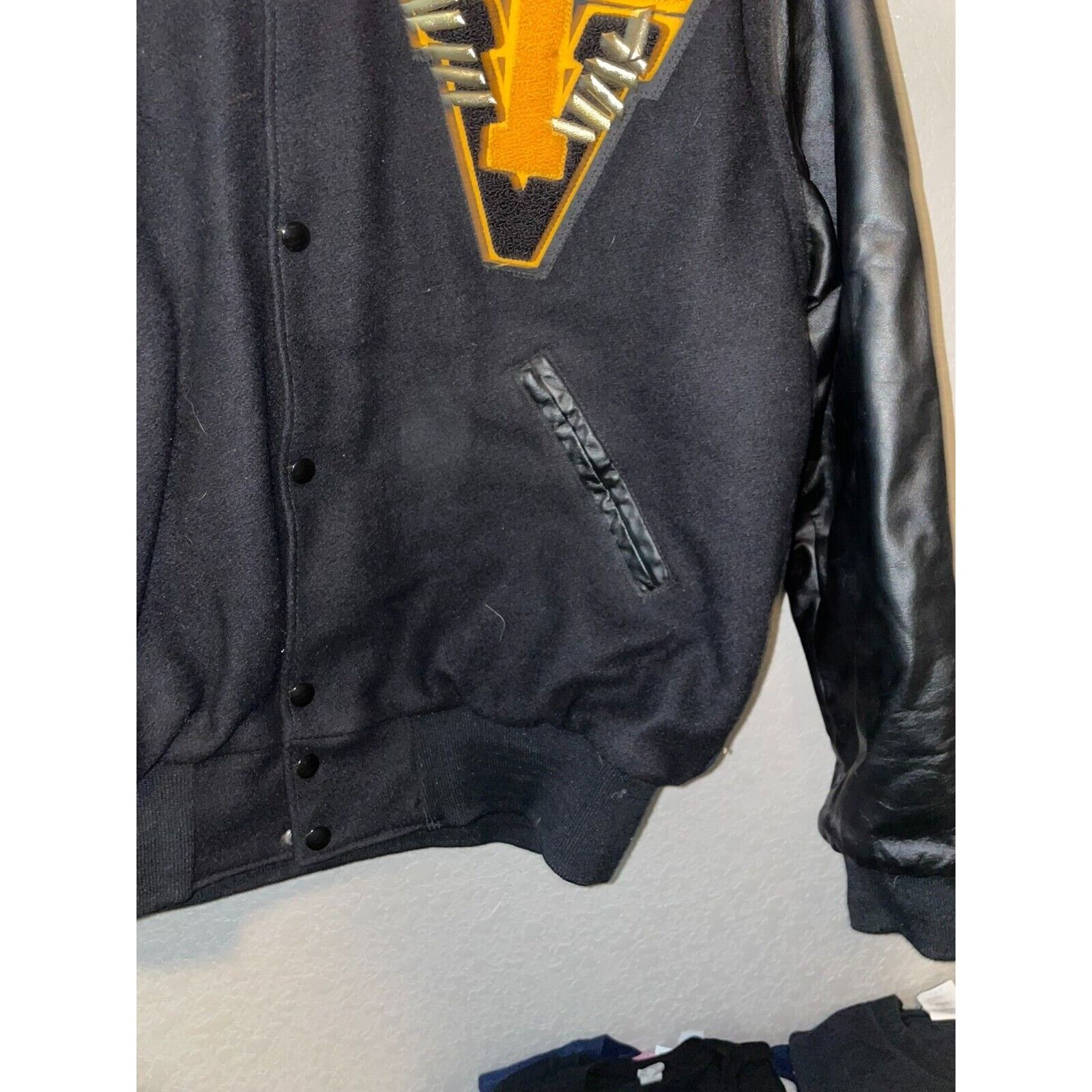 Vintage Virginia Tech Letterman Jacket Varsity Bomber 2003
