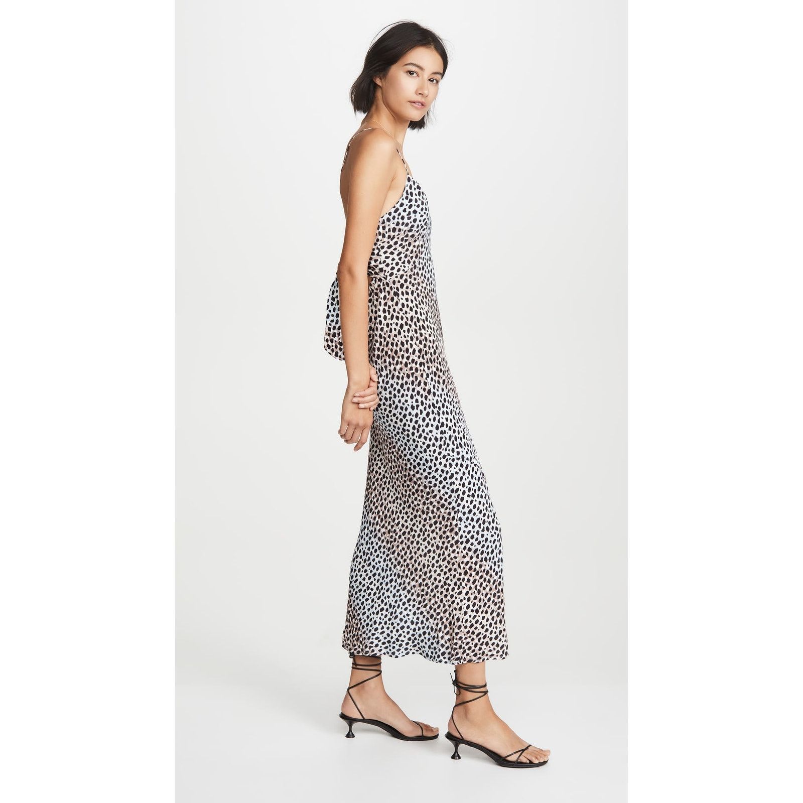 Anthropologie New Suboo Amelie Cheetah Print Slip Midi Dress X-Small Size XS / US 0-2 / IT 36-38 - 5 Thumbnail