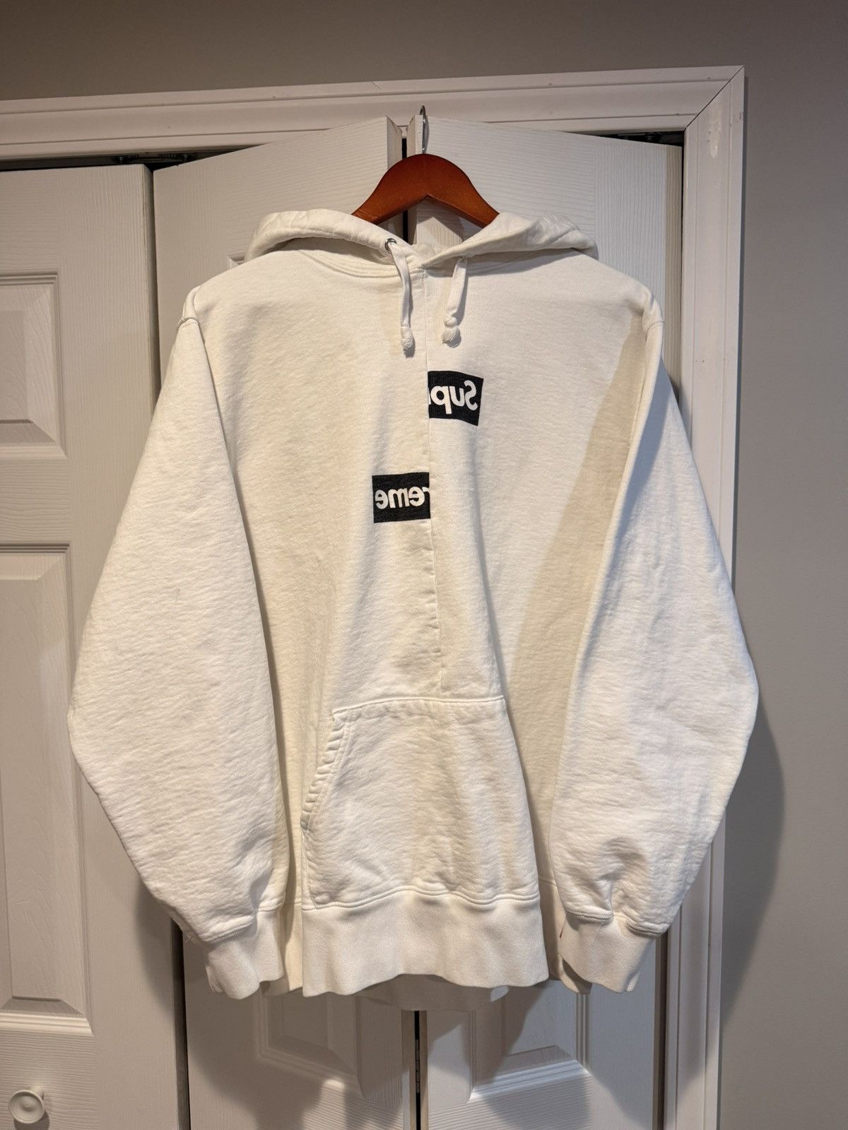 Supreme Comme Des Garcons Split Box Logo | Grailed