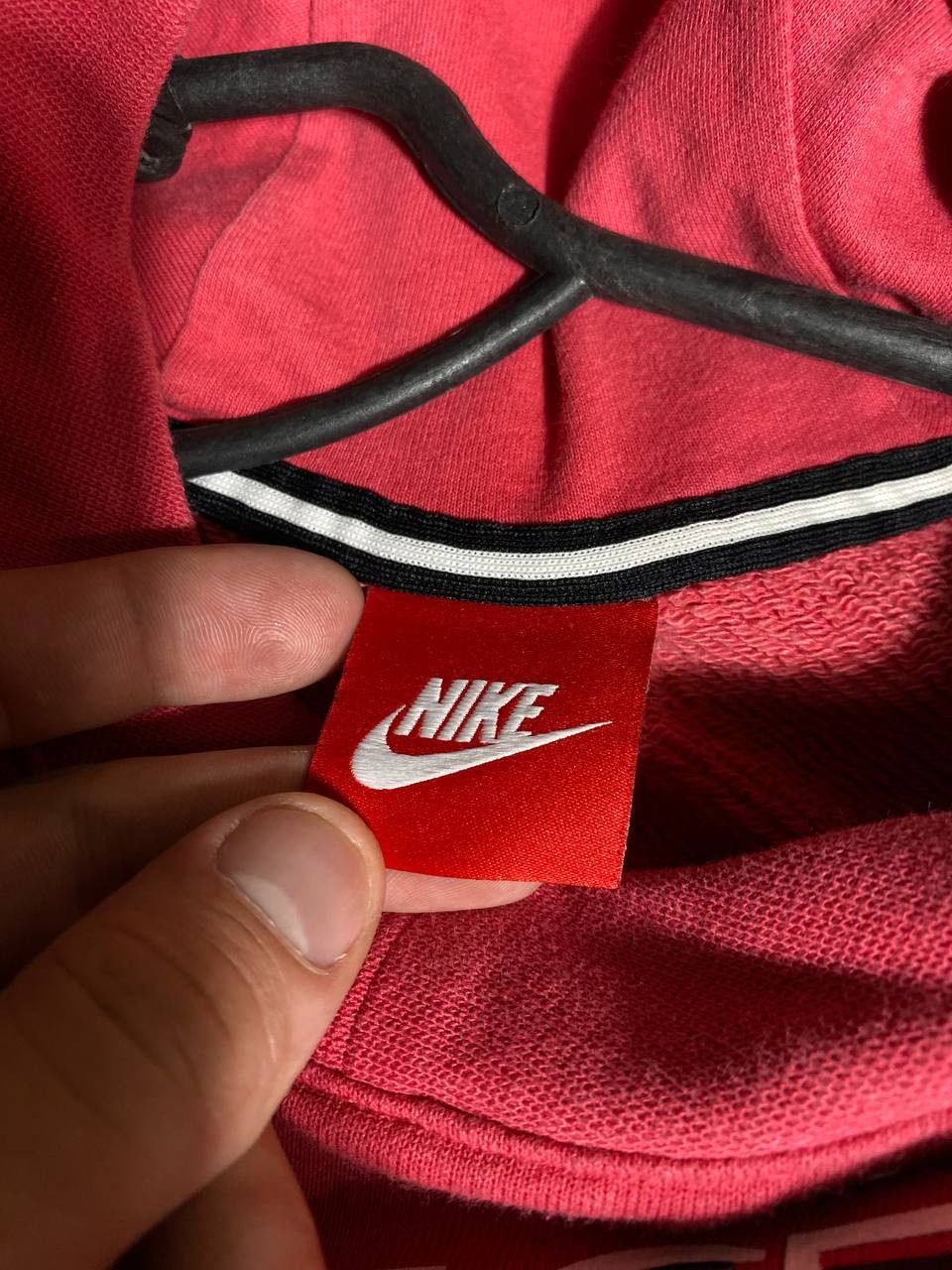 Nike × Vintage Vintage Nike Big Logo Hoodie Boxy Baggy Y2K 90s Size XL / US 12-14 / IT 48-50 - 2 Thumbnail