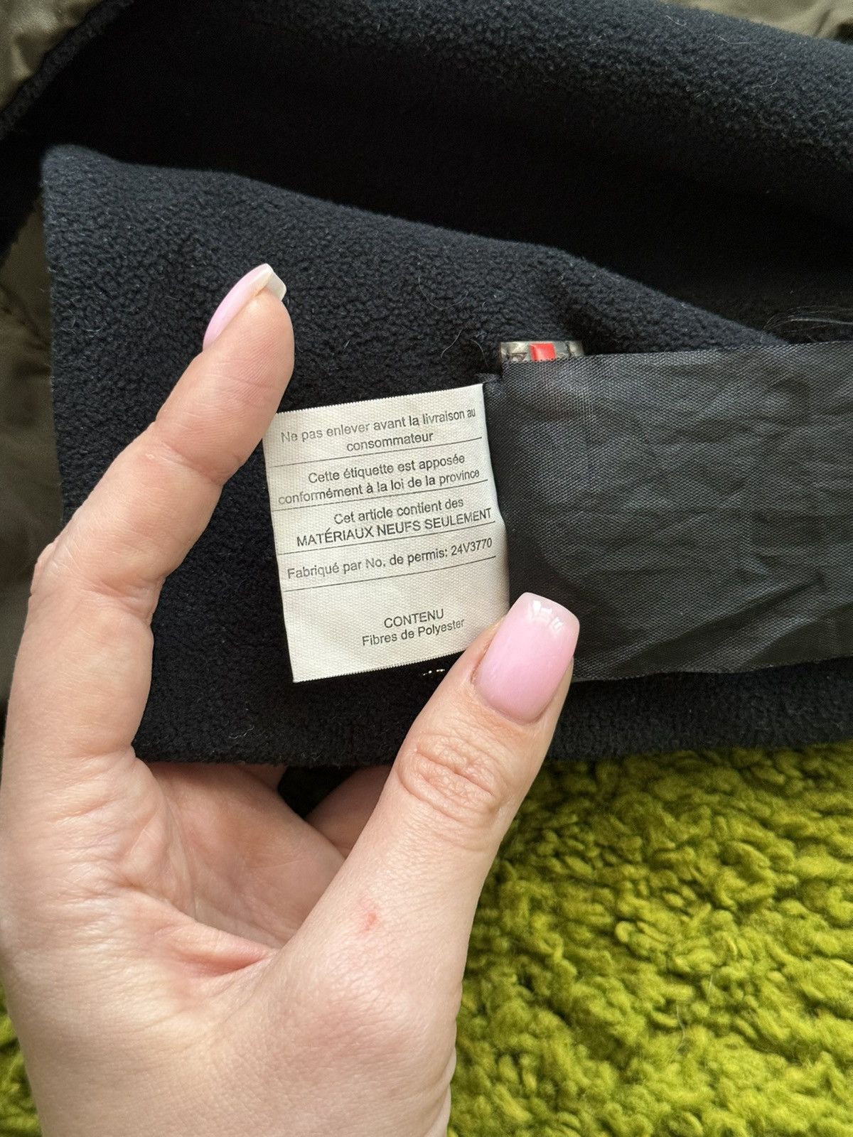 Prada × Vintage Prada 2000s vintage nylon fleece red tab scarf Size ONE SIZE - 5 Thumbnail