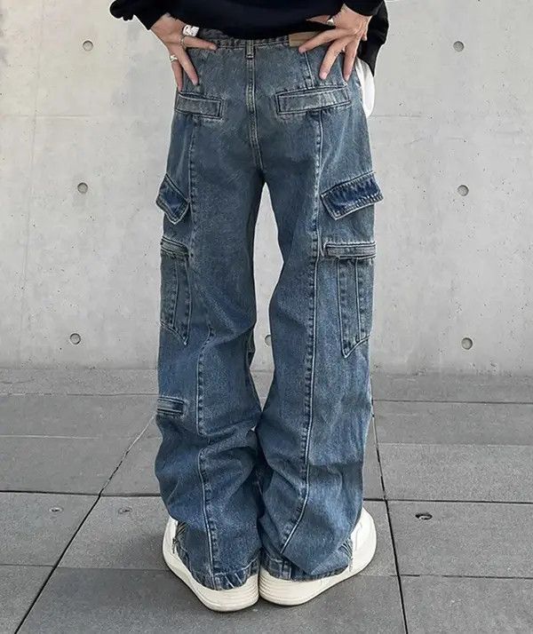 Vintage Cargo Jeans Men Size US 30 / EU 46 - 3 Thumbnail