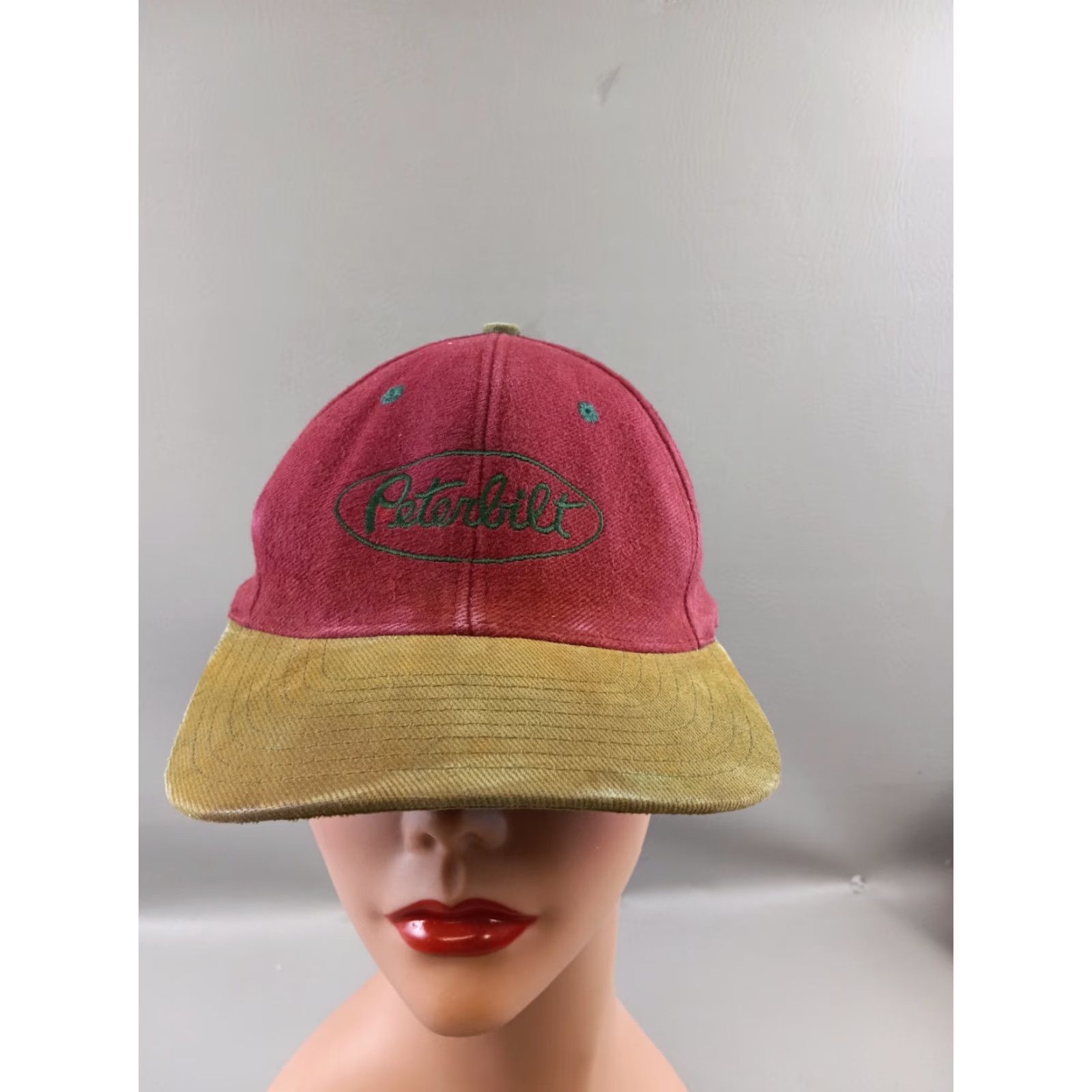 Vintage VINTAGE Cyrk Peterbilt Maroon Adjustable Snapback Hat Cap Mens Size ONE SIZE - 2 Thumbnail