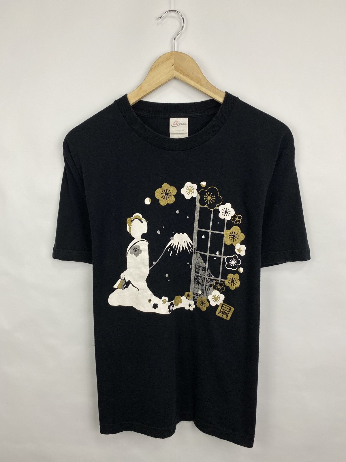 Samurai Jeans 🇯🇵☯️ Vintage 90s Japan Girl Yin Yang Dragon Style T-Shirt Size US M / EU 48-50 / 2 - 3 Thumbnail