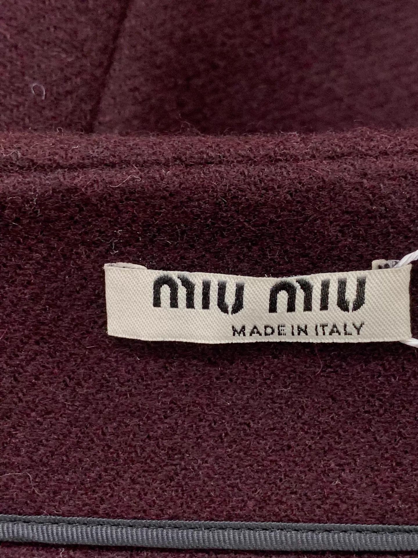 Miu Miu MIU MIU brick red wool coat 38 new Size XS / US 0-2 / IT 36-38 - 3 Thumbnail