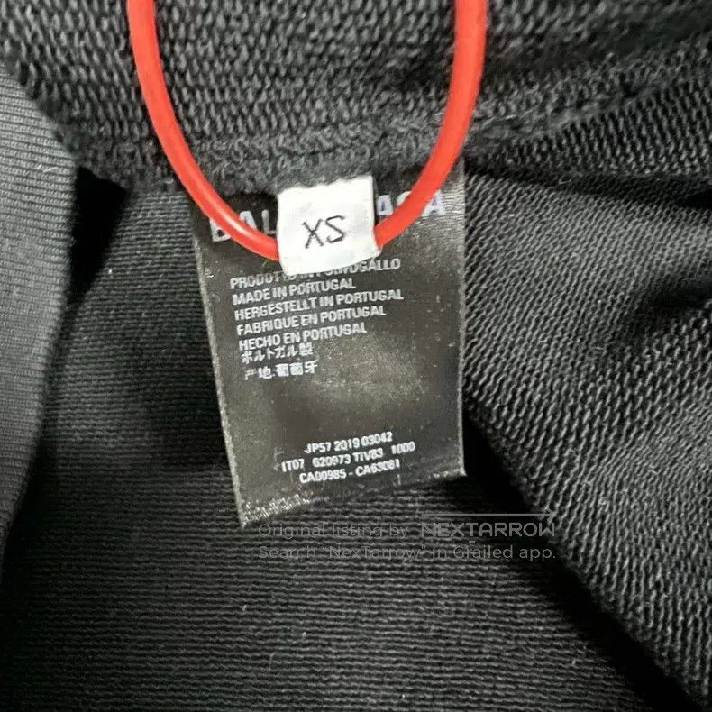 Balenciaga Balenciaga Large logo hooded sweatshirt Size US XS / EU 42 / 0 - 7 Thumbnail