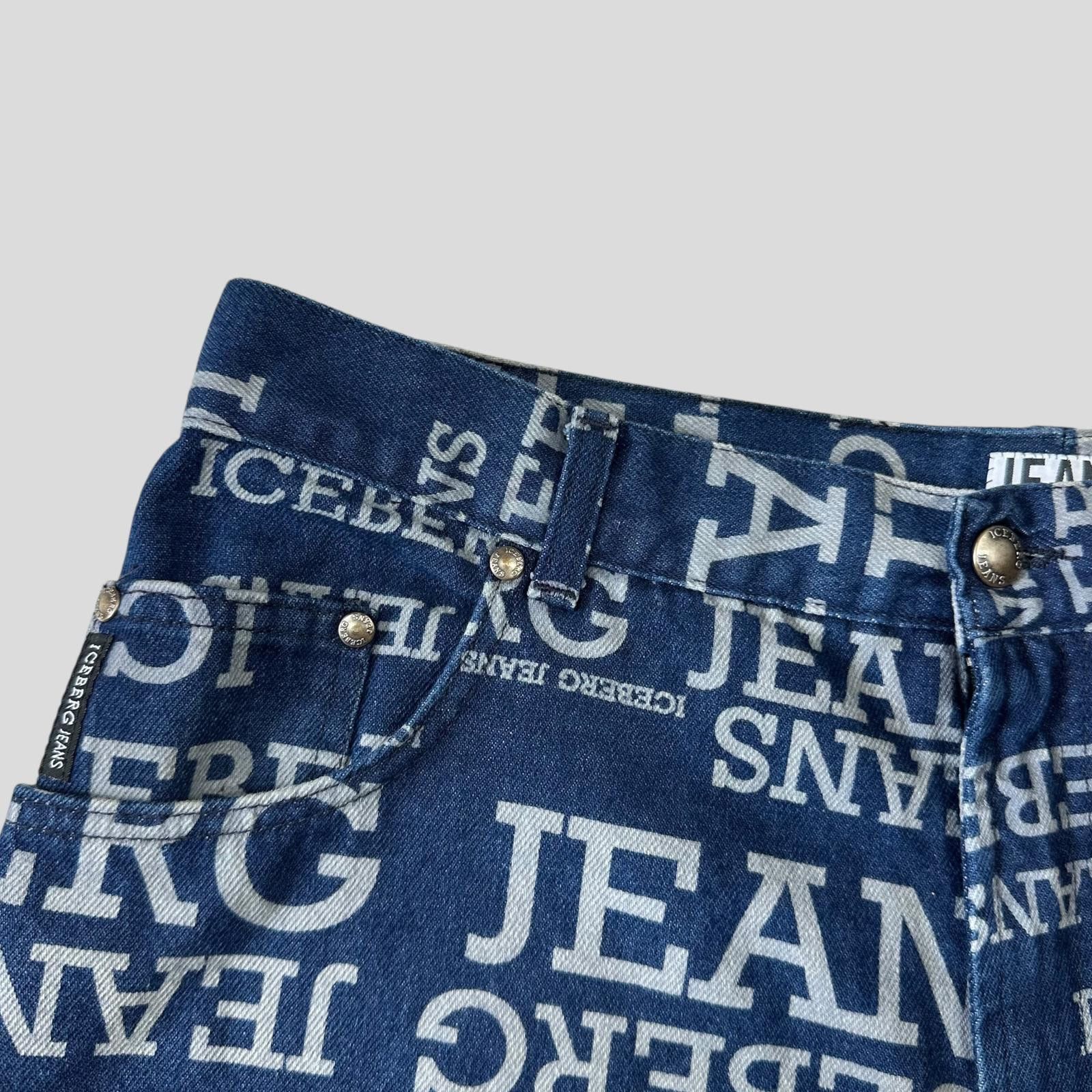 Iceberg Iceberg Jeans 90’s Baggy Denim Spellout Shorts - 36 Size US 36 / EU 52 - 3 Thumbnail